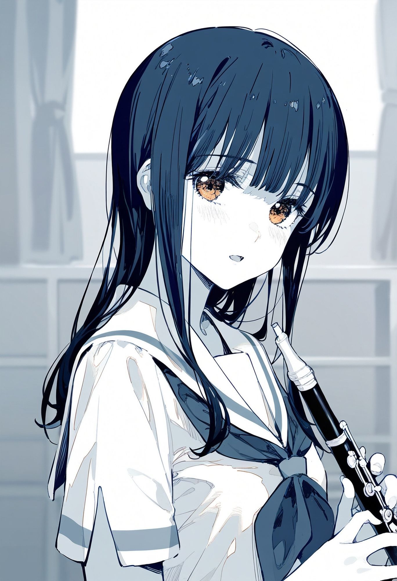 響け！ユ〇フォニアム 鎧◯みぞれと休日練習（嘘） サンプル画像2