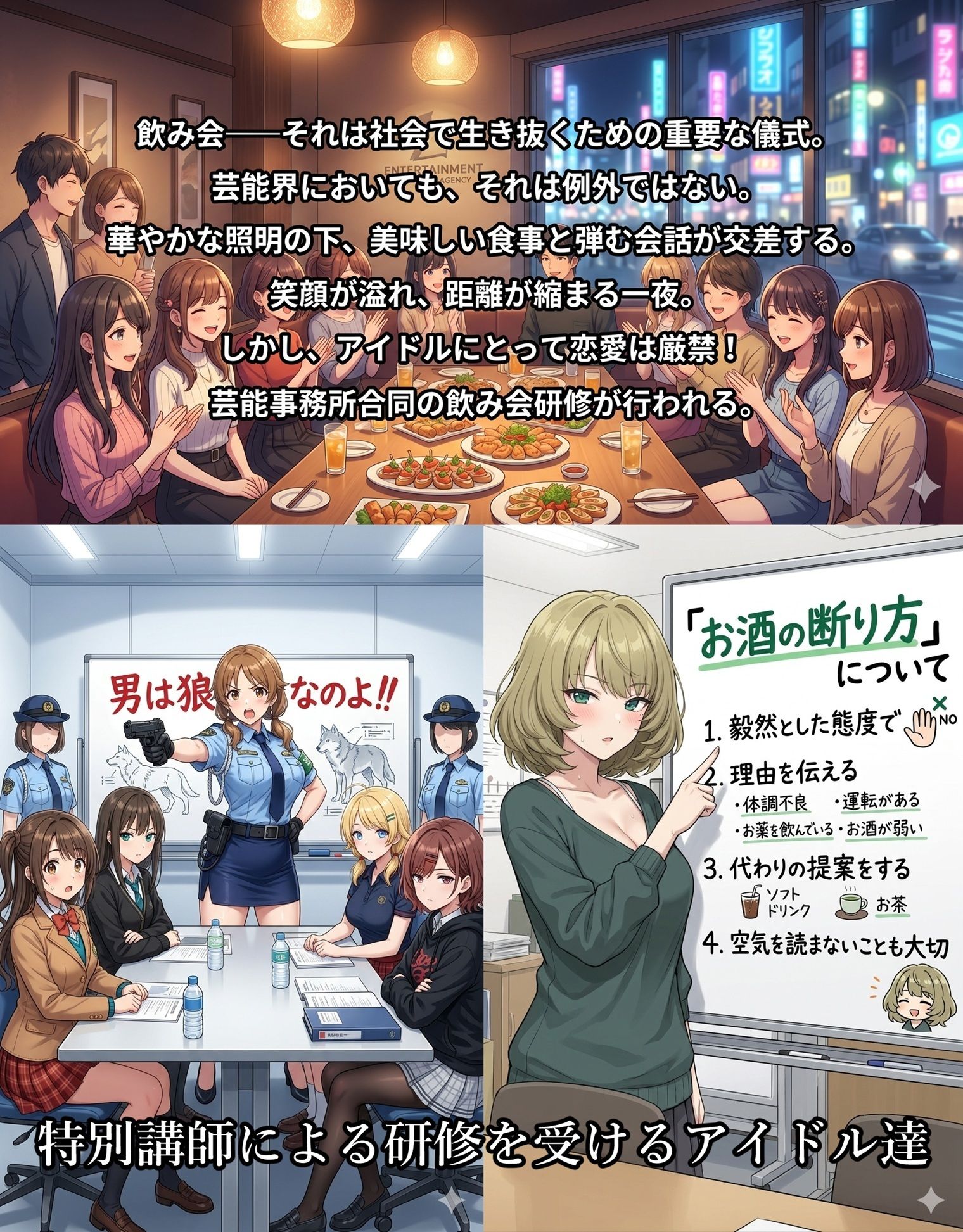 飲み会で喰われるアイドル達 サンプル画像1