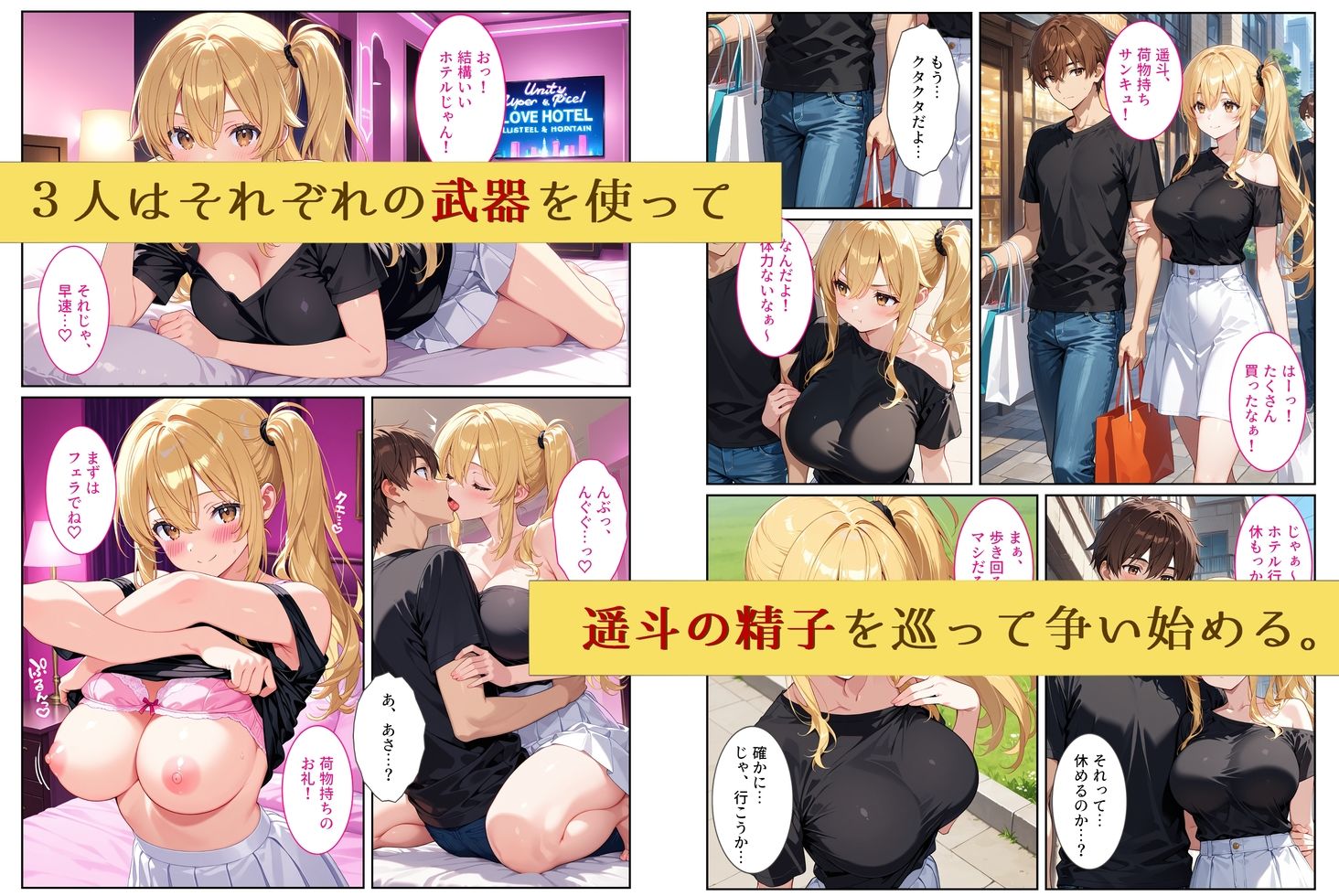 養子になったら爆乳義母と双子義妹に誘惑されて中出しセックスしています！〜孕ませバトル編〜 サンプル画像8