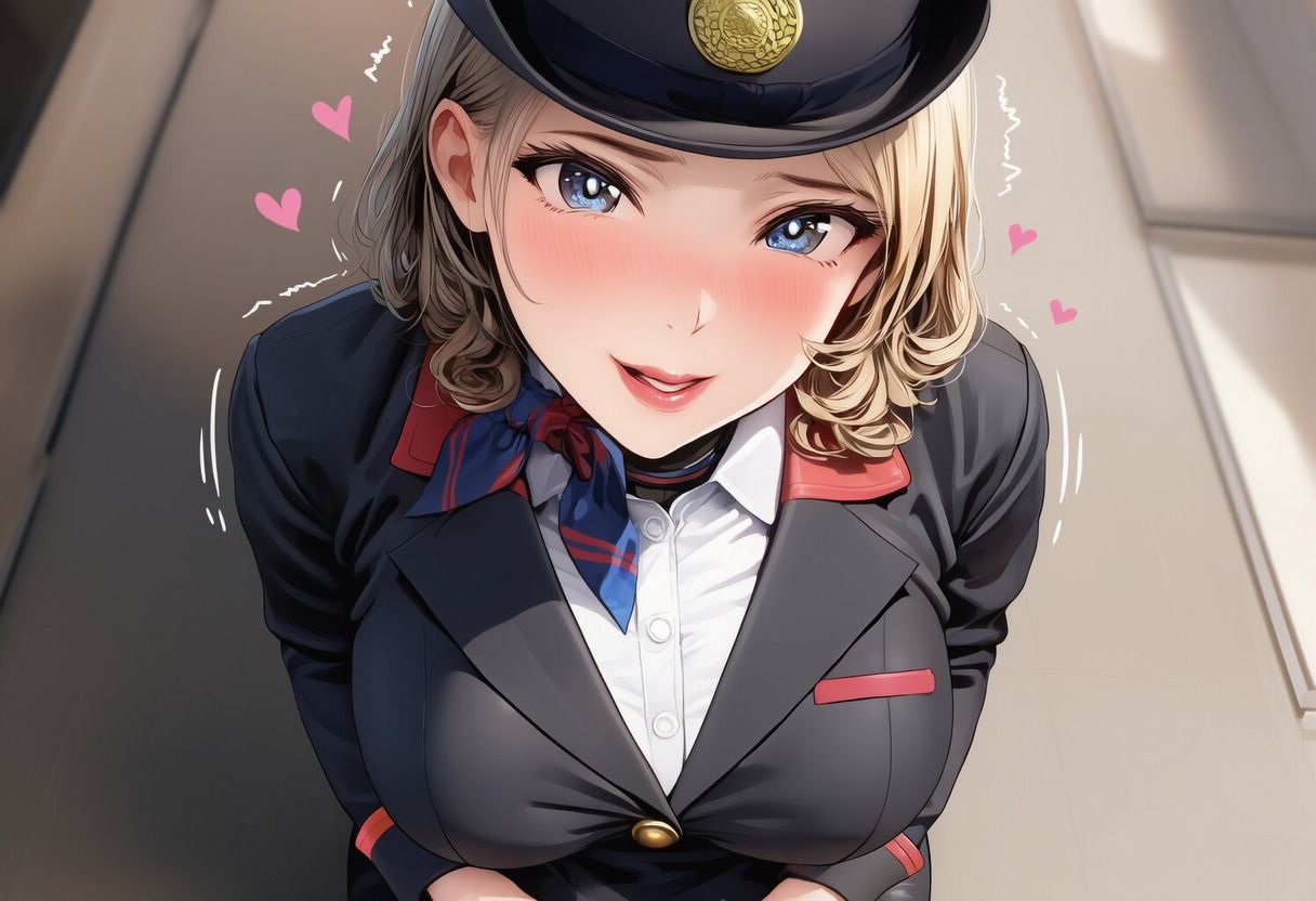 高級美女CA 甘々彼女と制服フェチH サンプル画像1