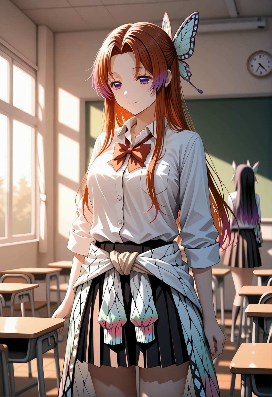 鬼〇の刃 胡蝶カ〇エ 催●学園生活 〜学校で堕ちる蝶の柱: 教室・プール・トイレでの完全服従エロ調教〜 サンプル画像10