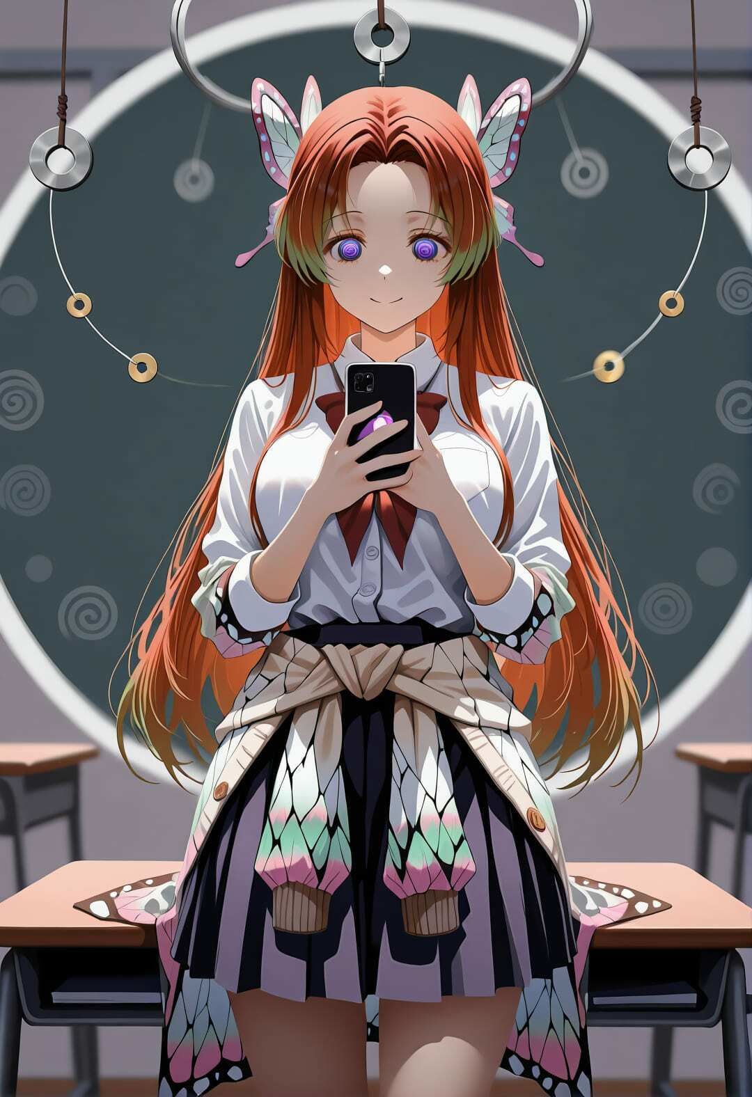 鬼〇の刃 胡蝶カ〇エ 催●学園生活 〜学校で堕ちる蝶の柱: 教室・プール・トイレでの完全服従エロ調教〜 サンプル画像6