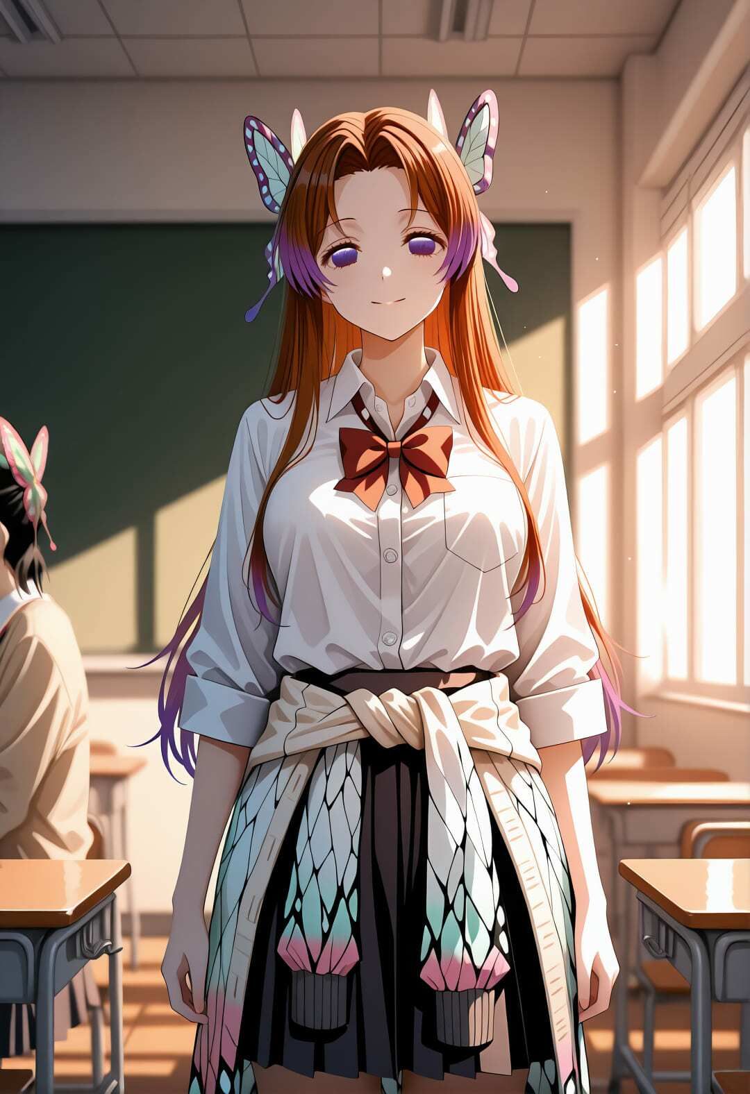 鬼〇の刃 胡蝶カ〇エ 催●学園生活 〜学校で堕ちる蝶の柱: 教室・プール・トイレでの完全服従エロ調教〜 サンプル画像9