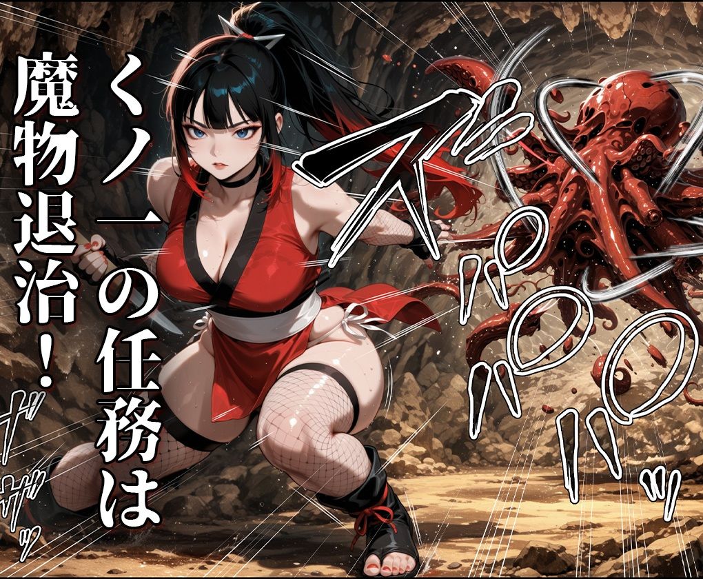 魔姦のサーガII〜魔ダコの苗床に堕とされしくノ一〜 サンプル画像1