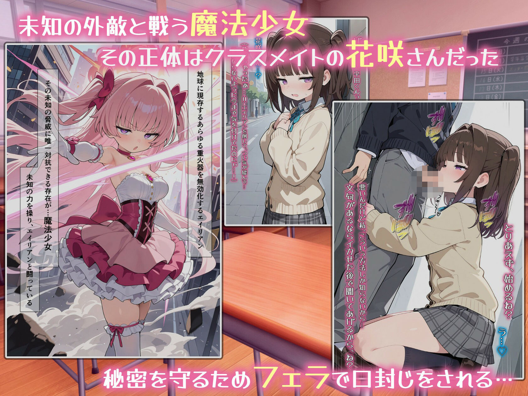魔法少女の足コキ調教〜ザコマゾ精子を一滴残らず踏み搾る〜 サンプル画像1