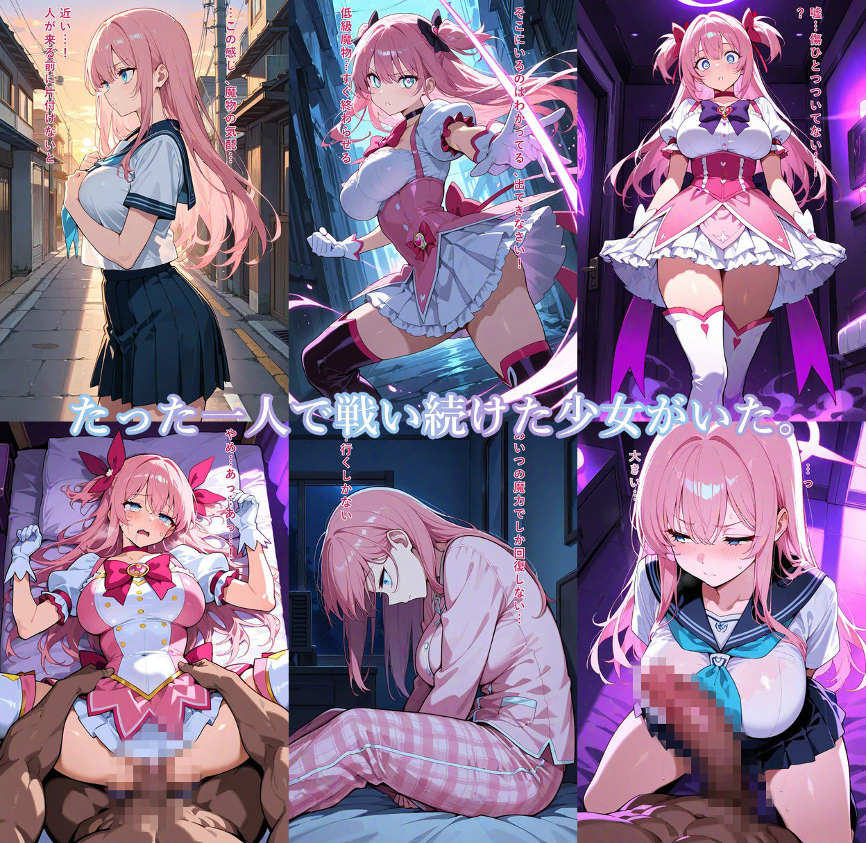 魔法少女リンネ堕落記録 ―精液中毒に堕ちるまで サンプル画像1