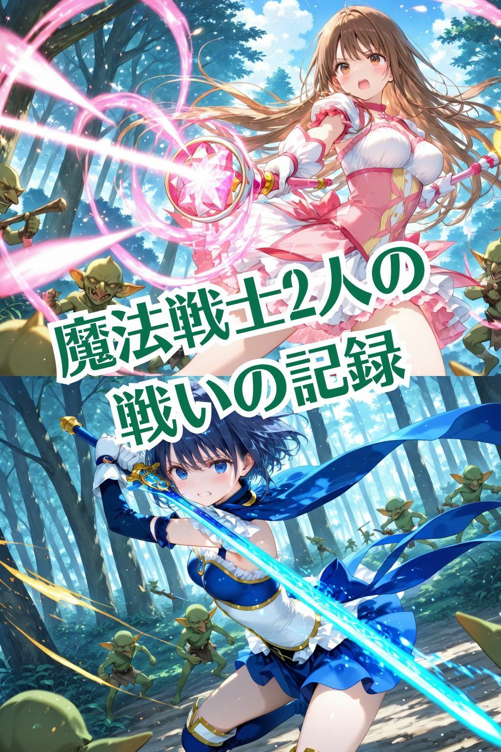 魔法戦士えりな＆せりか vol.4 ゾンビとゴブリンの餌食 編 サンプル画像1