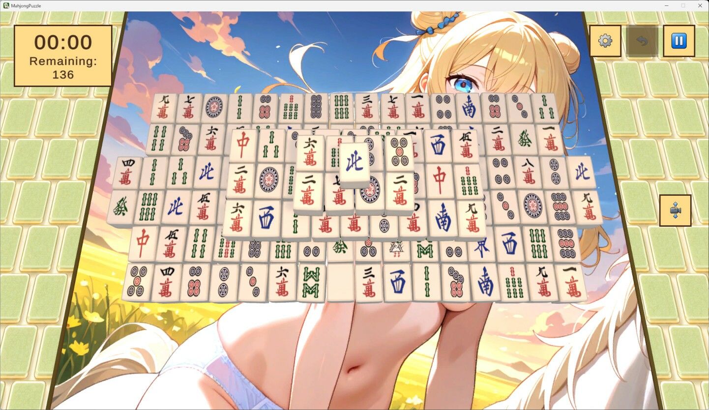 麻雀牌パズル サンプル画像2