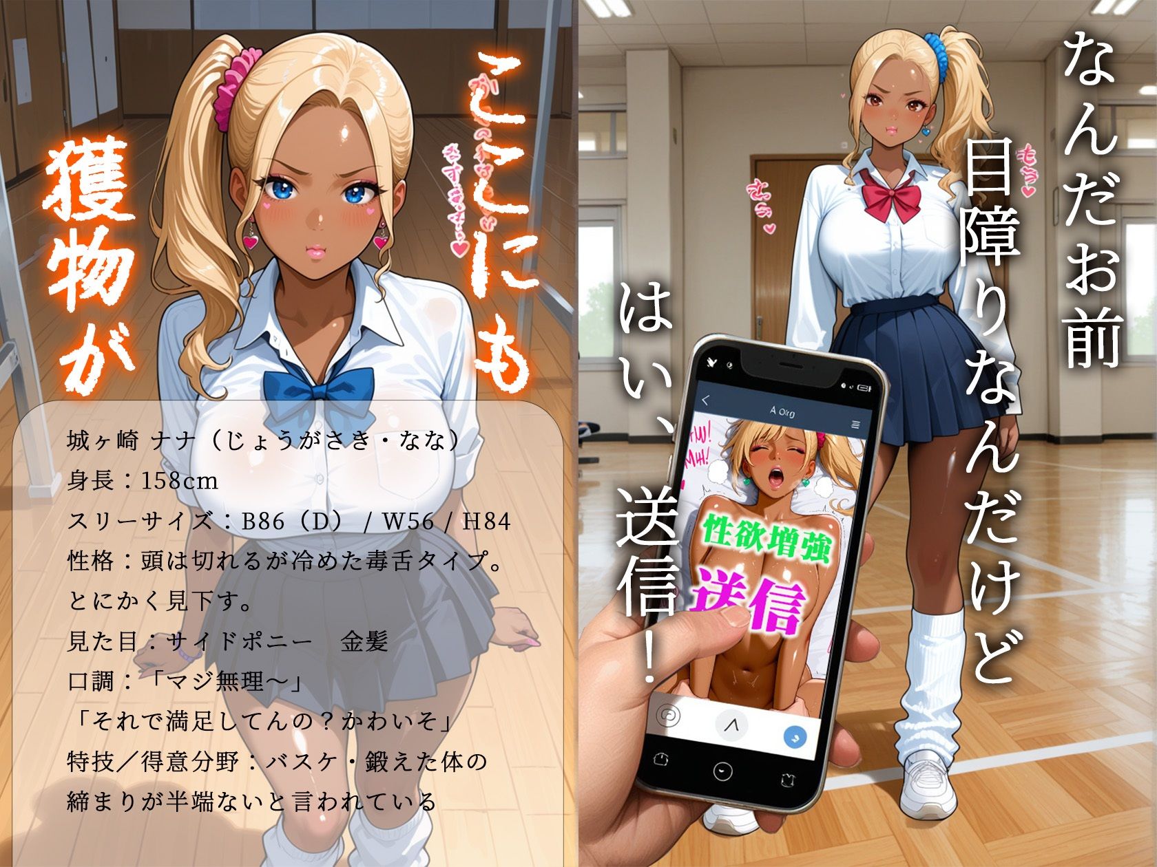 黒ギャルだけに効く性欲増量アプリでムカつく奴らを分からせまくった サンプル画像5