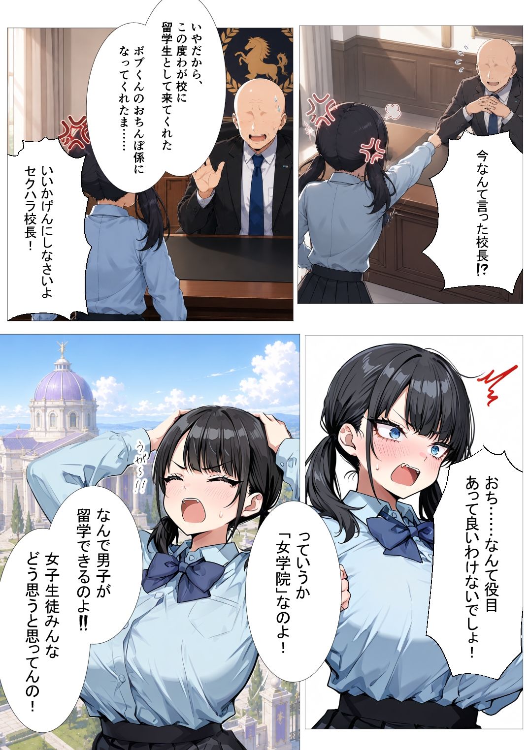 黒濁の華-黒人留学生に嬲られる才女- サンプル画像2