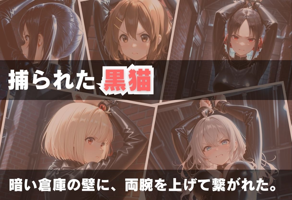 黒猫のスパイは拘束されたまま壊される サンプル画像1