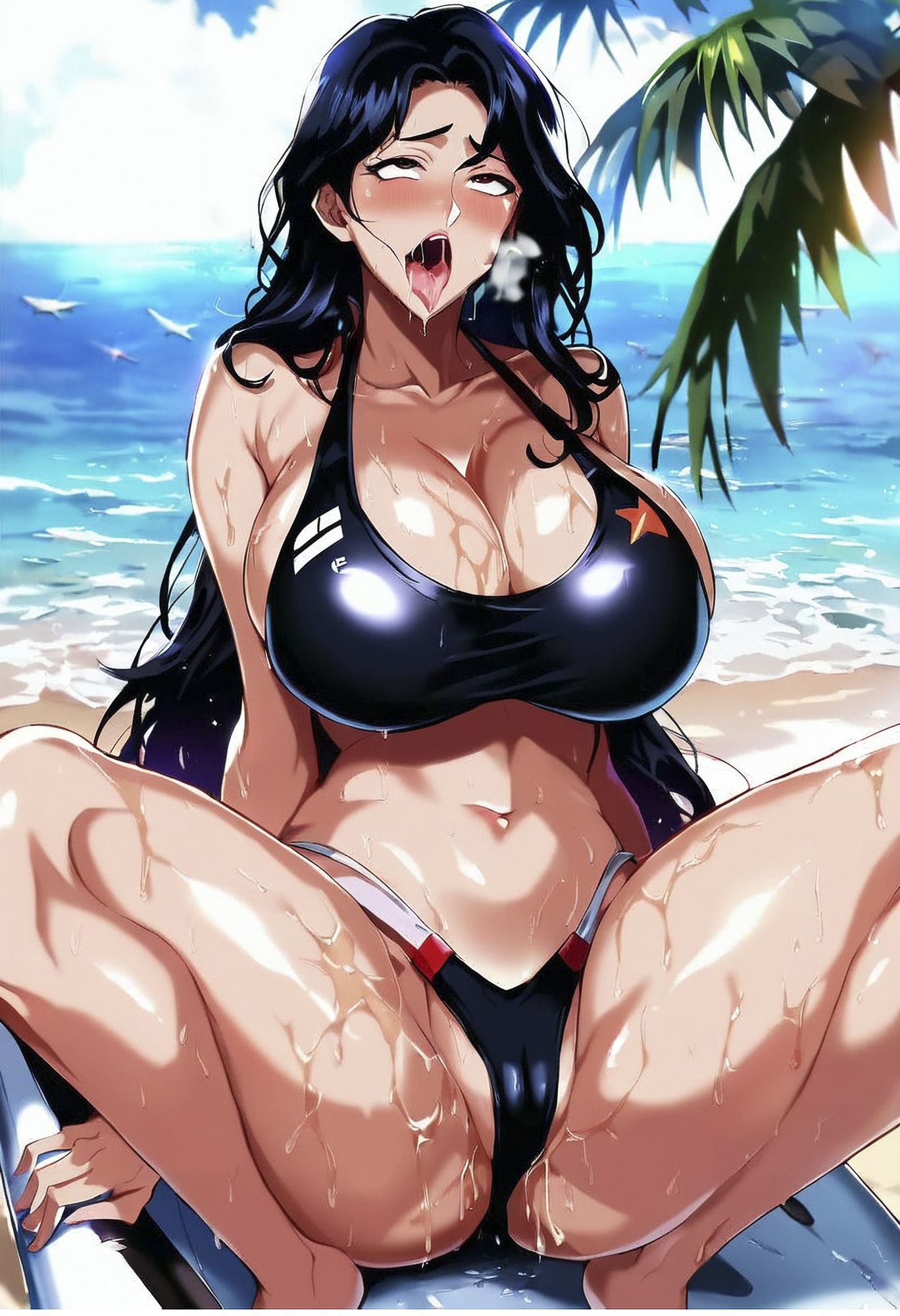 黒髪爆乳お姉さん サンプル画像6