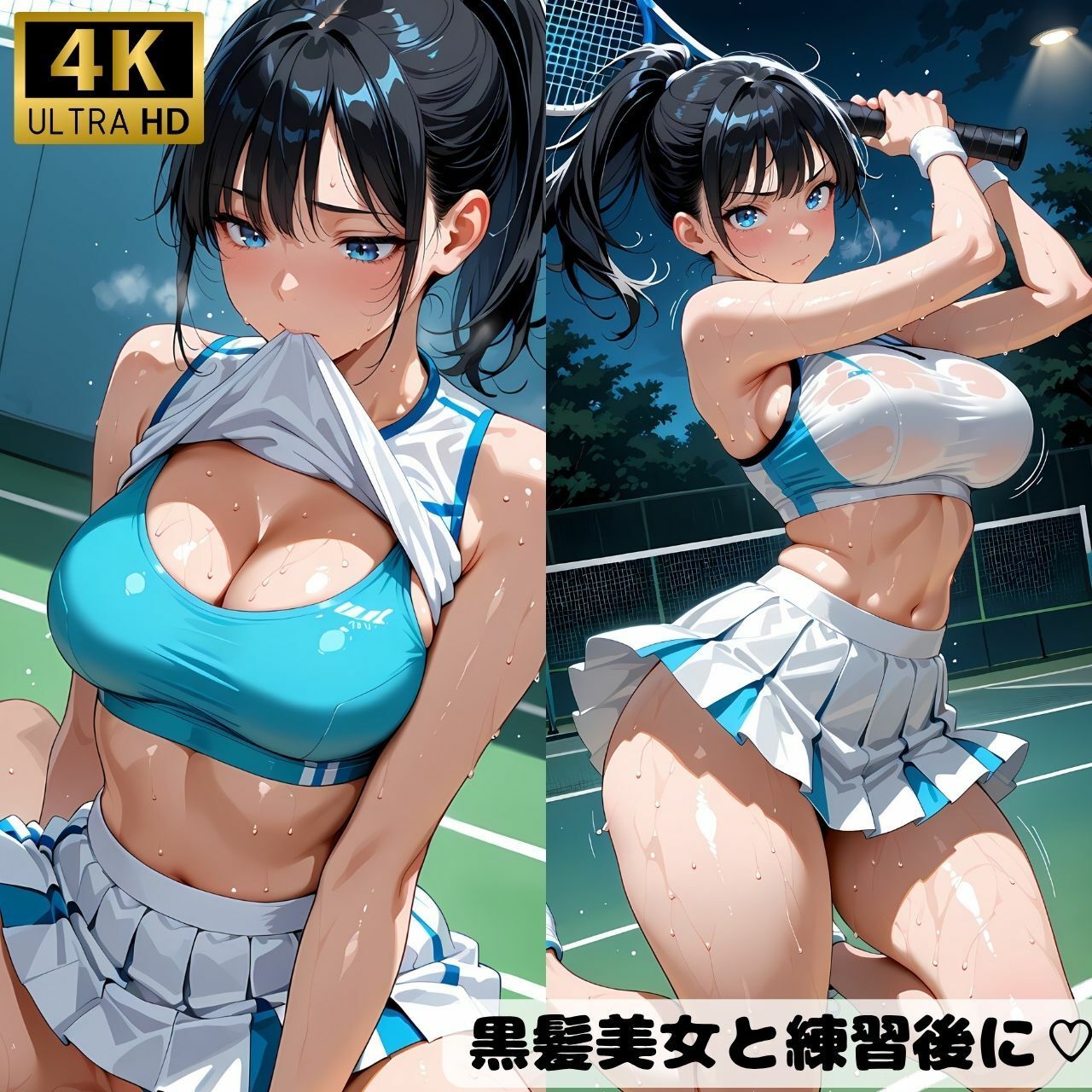 黒髪美女〜テニス編〜 サンプル画像2