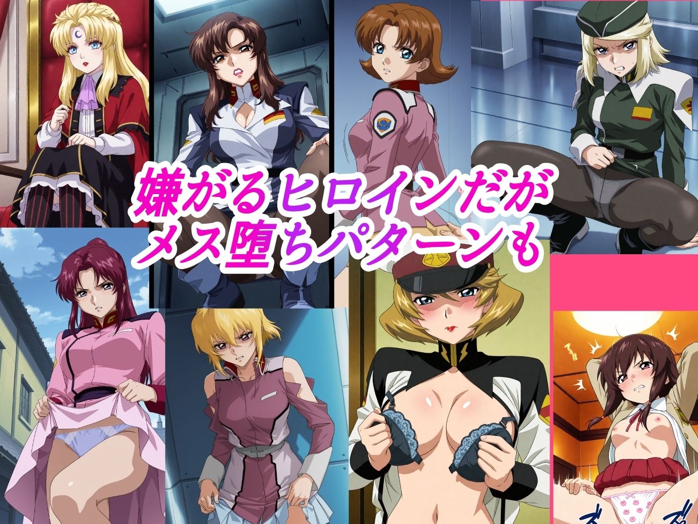 （ガン●ムSE●D）嫌な顔されながらおパンツ見せて中出しセックスで孕ませたい サンプル画像3