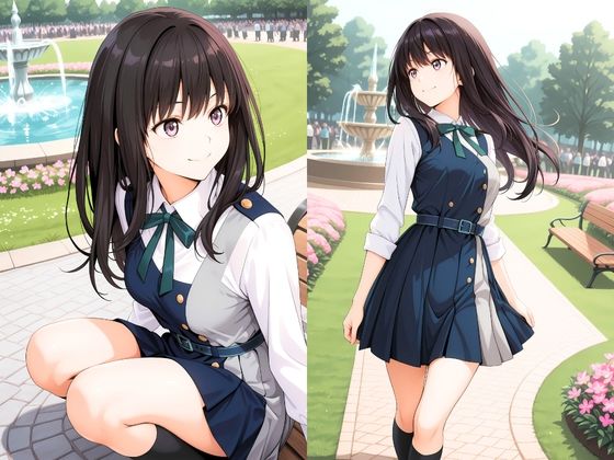 ［4K動画付き］井上た○な 公園堕とし:最強の銃弾、快楽に汚される リコリス・リ○イル サンプル画像1