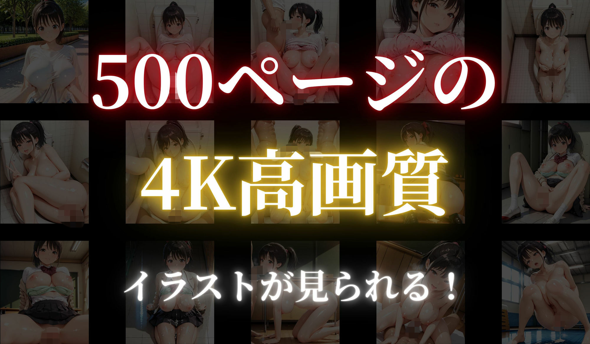 ［500ページの4K高画質］公園肉便〜100円たちんぼ女生徒のきつマン女体〜 サンプル画像4