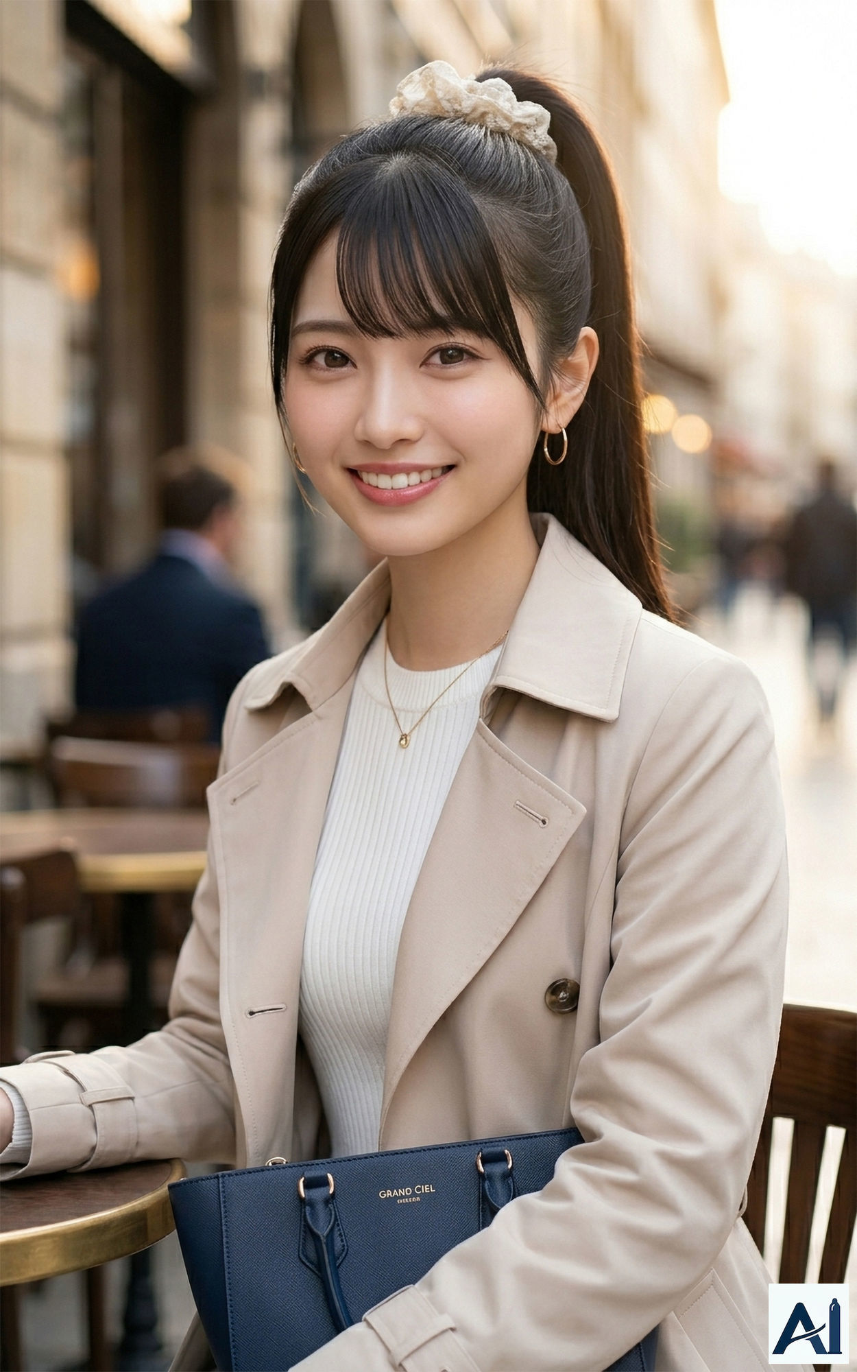 ［AI写真集］ AIC-Photo 背徳のV Premier 01:いろは（彩葉）「月曜の庶務」完全解禁版 サンプル画像1