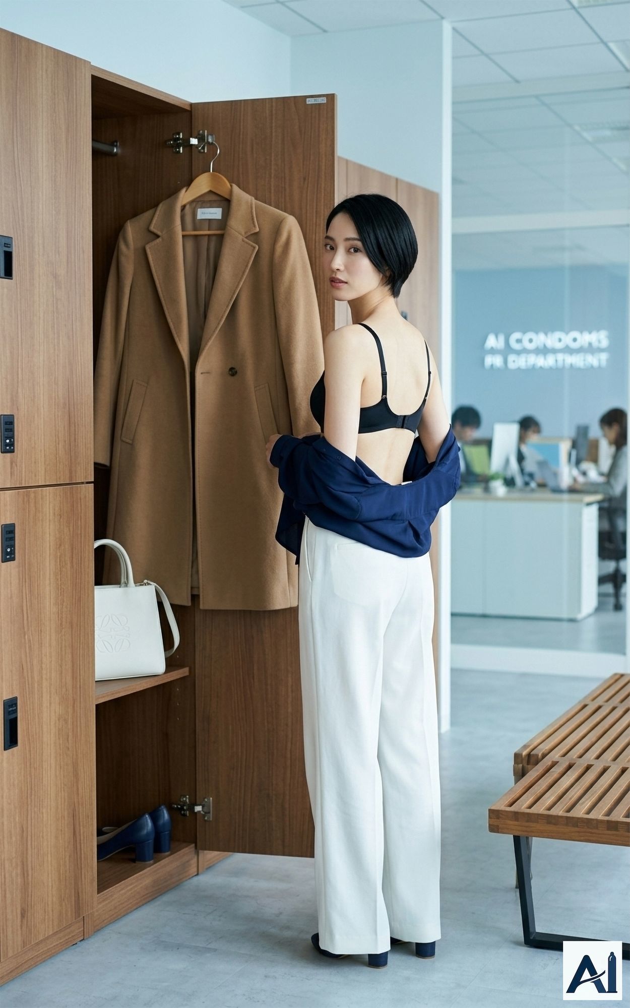 ［AI写真集］ AIC-Photo 背徳のV Premier 02:みお（澪）「月曜の広報」完全解禁版 サンプル画像2