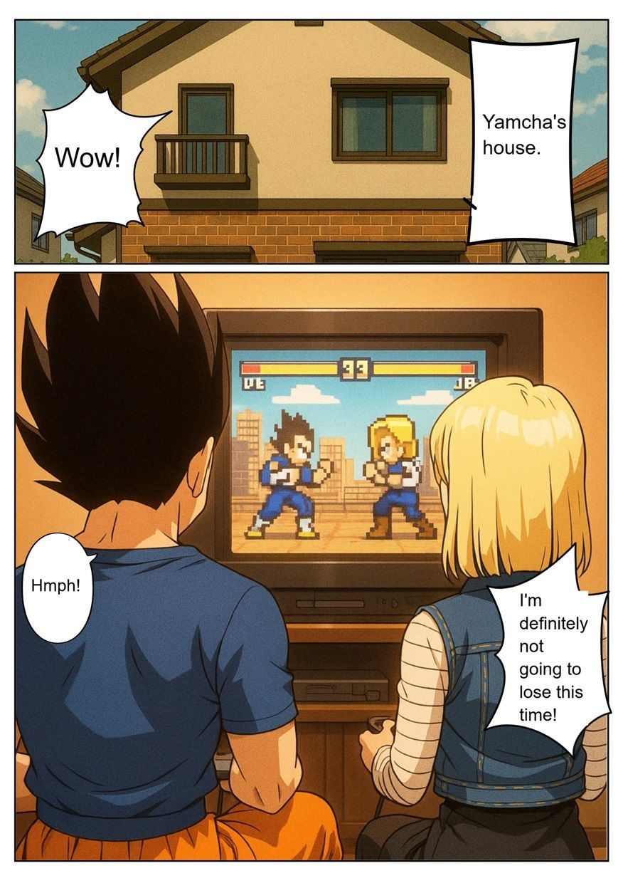 ［English］Android 18 is seduced by a Saiyan during a brief time alone with him while drinking. While Krillin is asleep， she continues to have sex with the Saiyan until morning… サンプル画像1