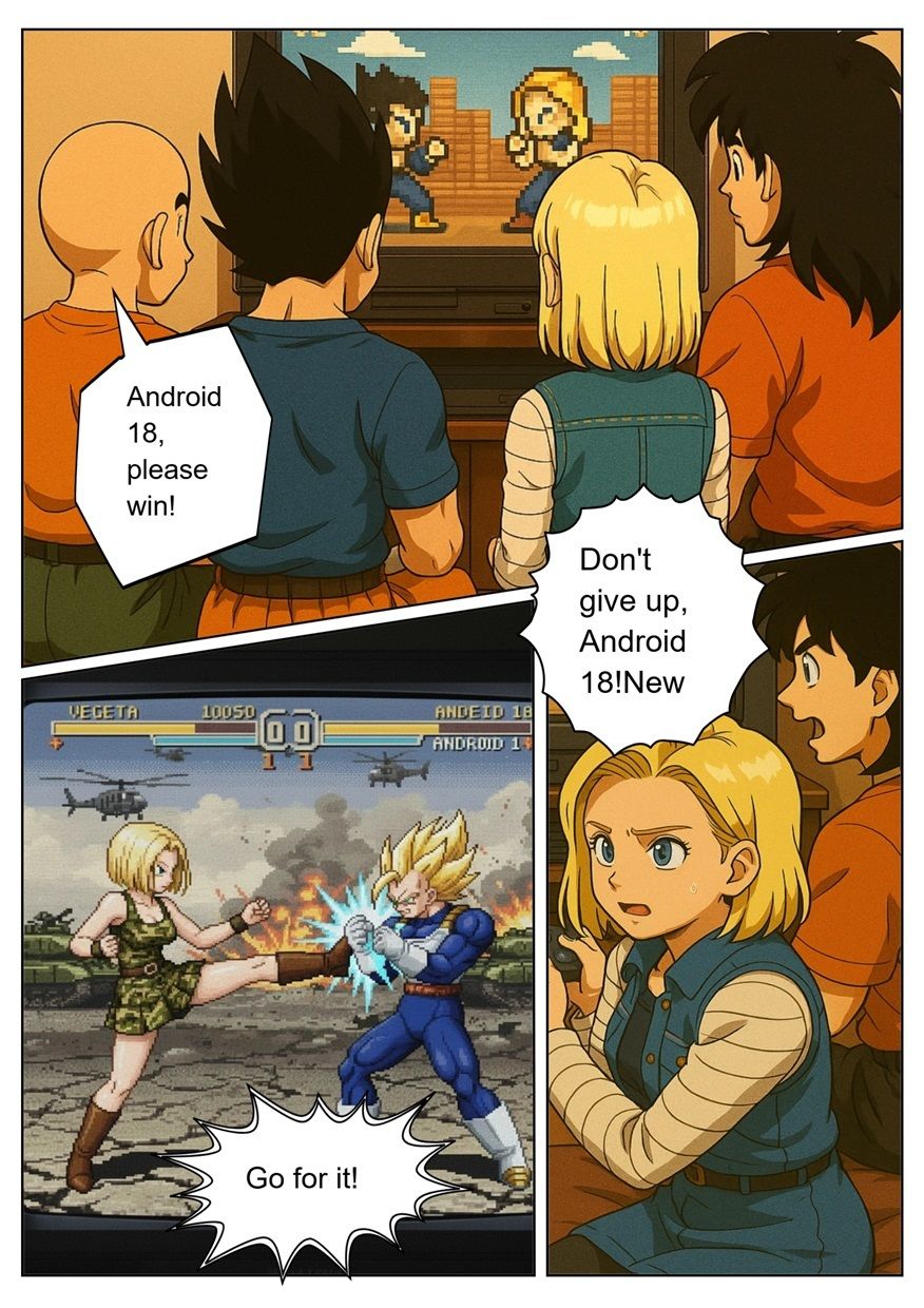 ［English］Android 18 is seduced by a Saiyan during a brief time alone with him while drinking. While Krillin is asleep， she continues to have sex with the Saiyan until morning… サンプル画像2