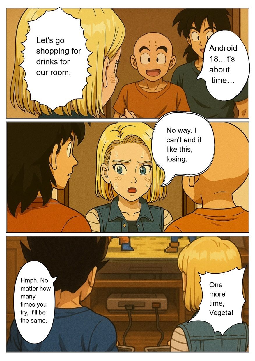 ［English］Android 18 is seduced by a Saiyan during a brief time alone with him while drinking. While Krillin is asleep， she continues to have sex with the Saiyan until morning… サンプル画像4