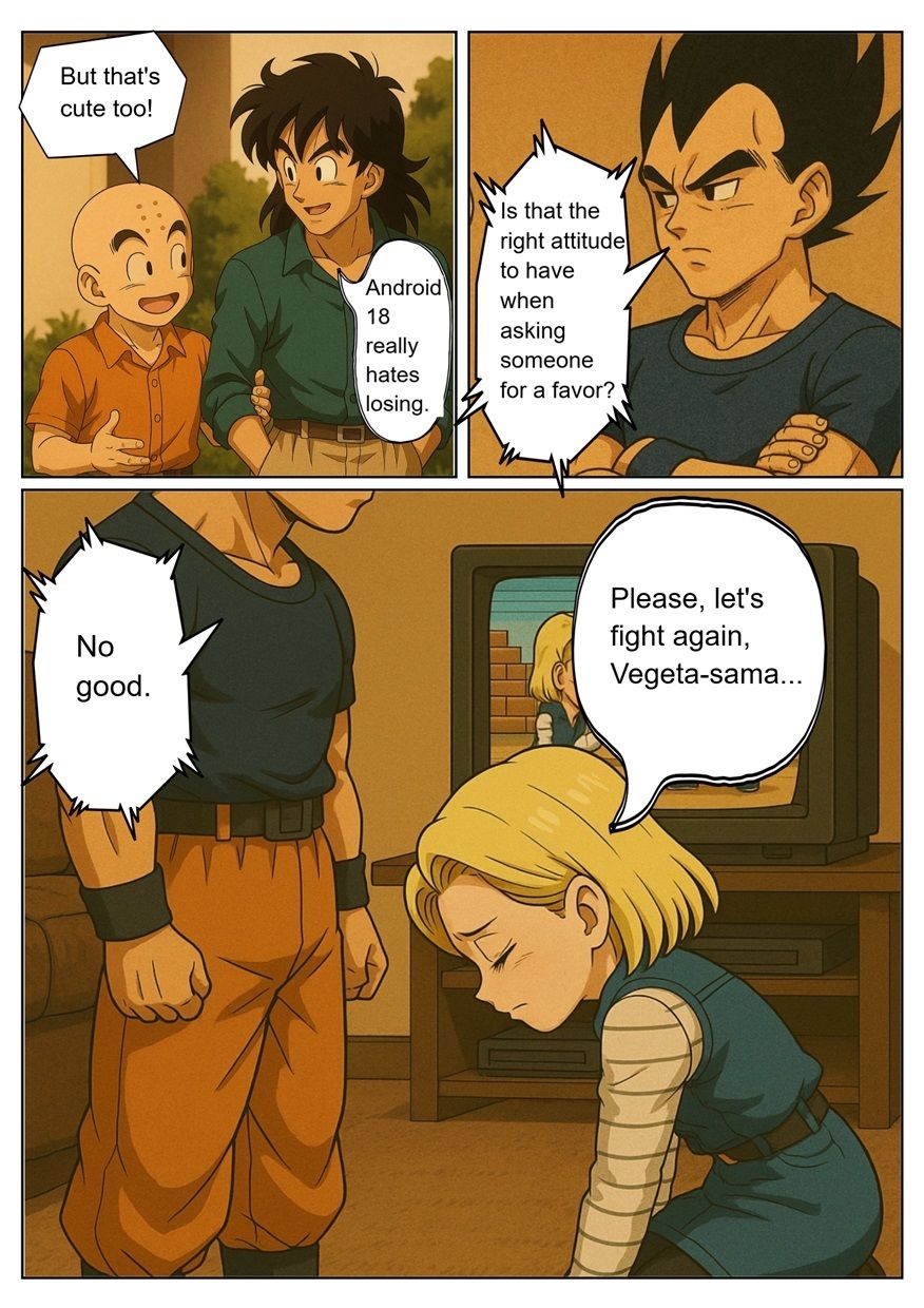 ［English］Android 18 is seduced by a Saiyan during a brief time alone with him while drinking. While Krillin is asleep， she continues to have sex with the Saiyan until morning… サンプル画像5