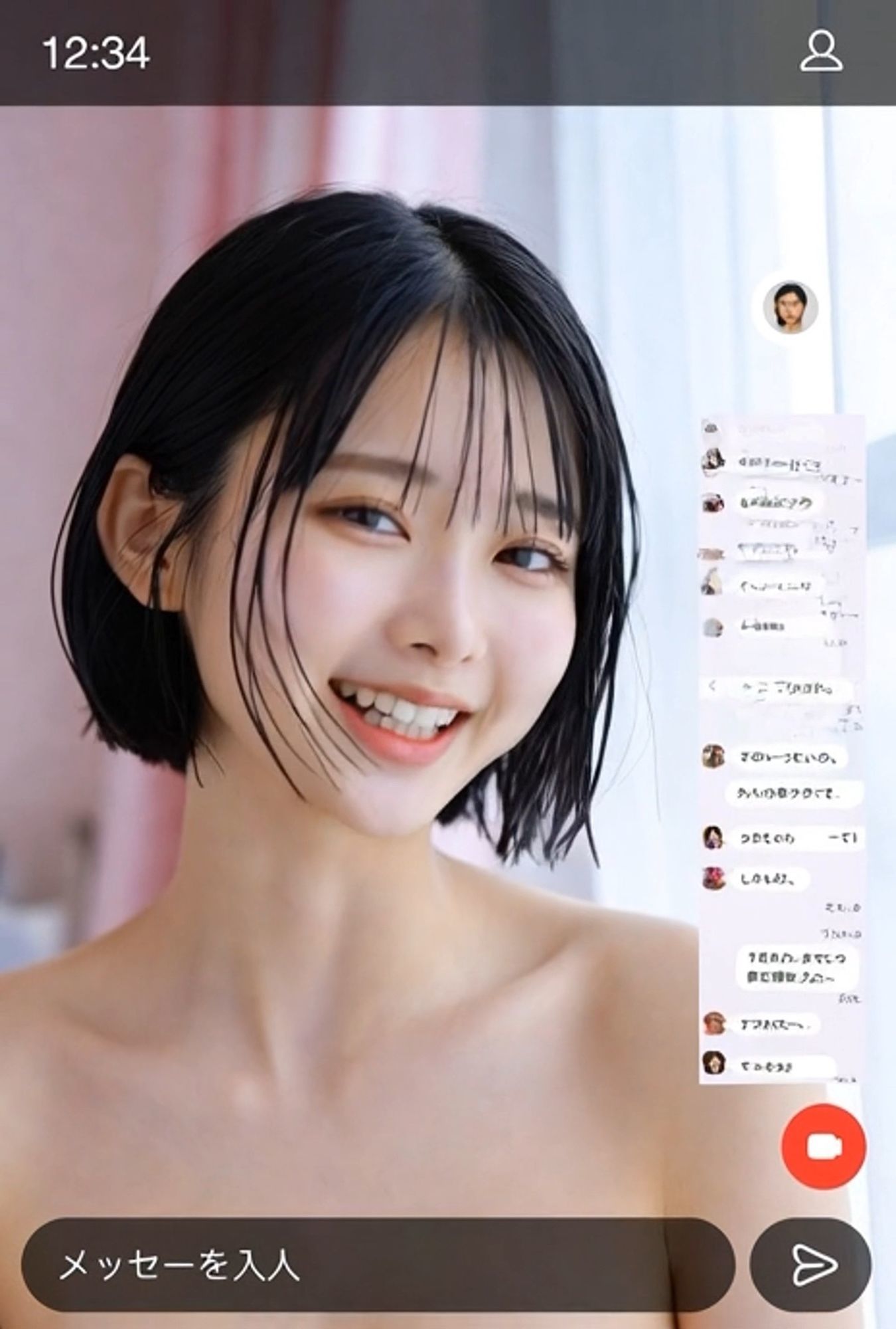 Z世代女子のおっぱい配信2 サンプル画像5