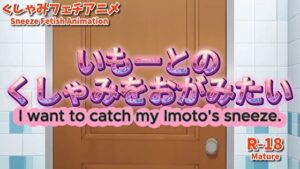 【大自信作】いもーとのくしゃみをおがみたい！【アニメーション】/ （Animation） I want to catch Imoto’s sneeze！ （MP4） R18