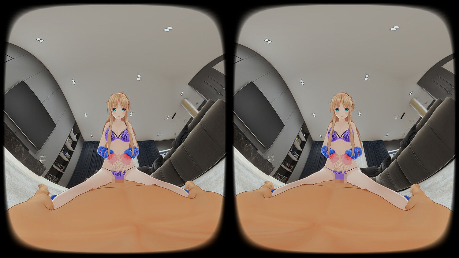 【4KVR 完全主観3Dエロアニメ】しこさぽ！〜清楚系アイドルVtuberの’本気’えっちで抜き放題〜【天翔院ひいな】【VRデバイス用】 サンプル画像4