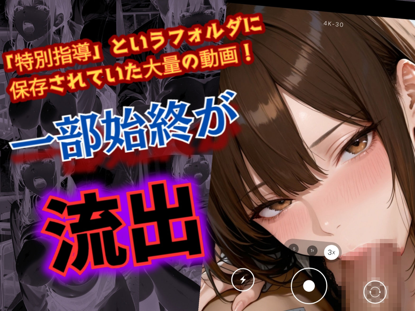 【4Kアニメ】放課後の性指導 〜教師のハメ撮り流出  動画編 サンプル画像1