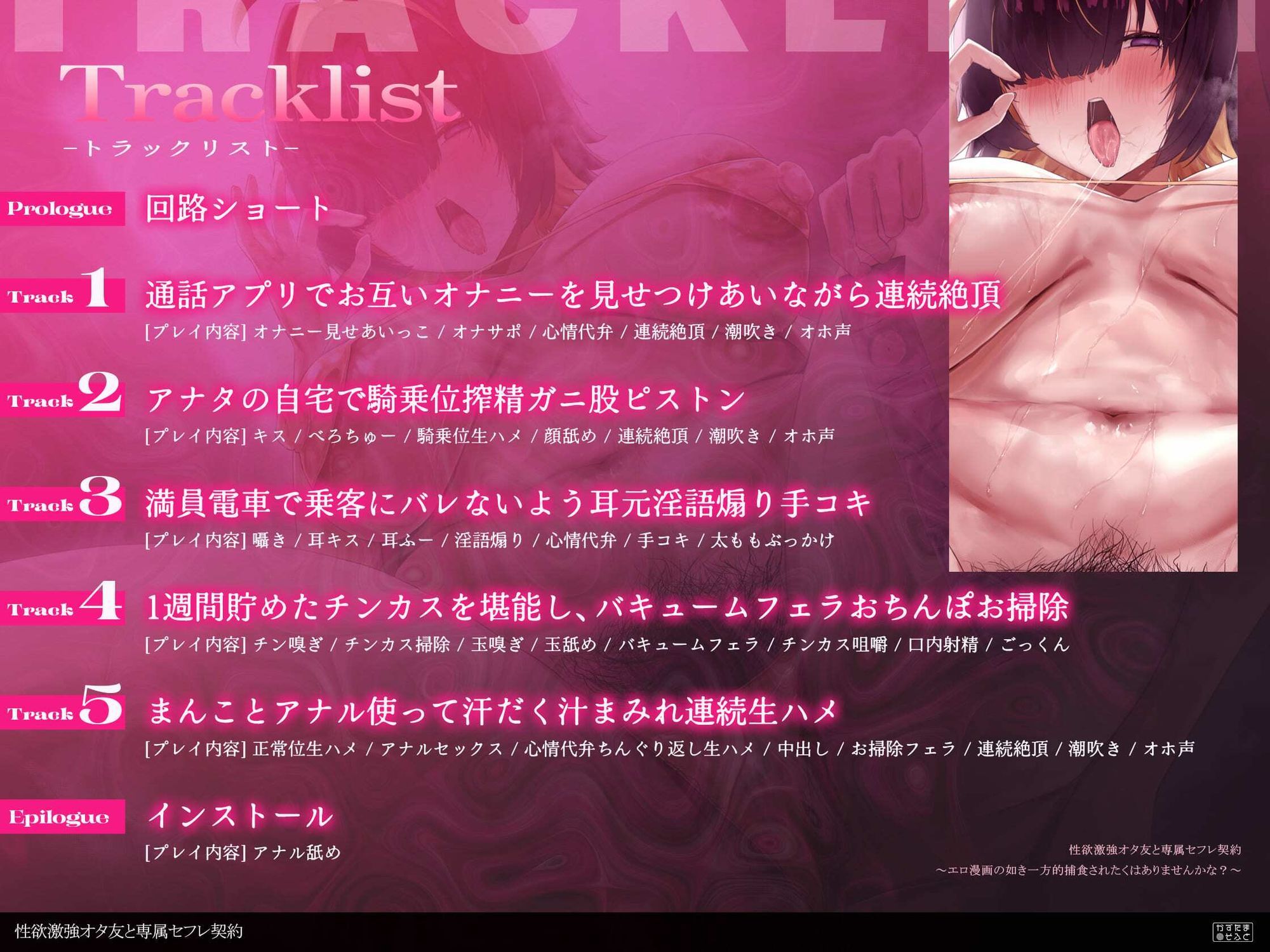 【ぬちゃぬちゃフォーリー/ドスケベ差分イラスト】性欲激強オタ友と専属セフレ契約〜エロ漫画の如きケダモノ交尾したくはありませんかな？〜【KU100】 サンプル画像5