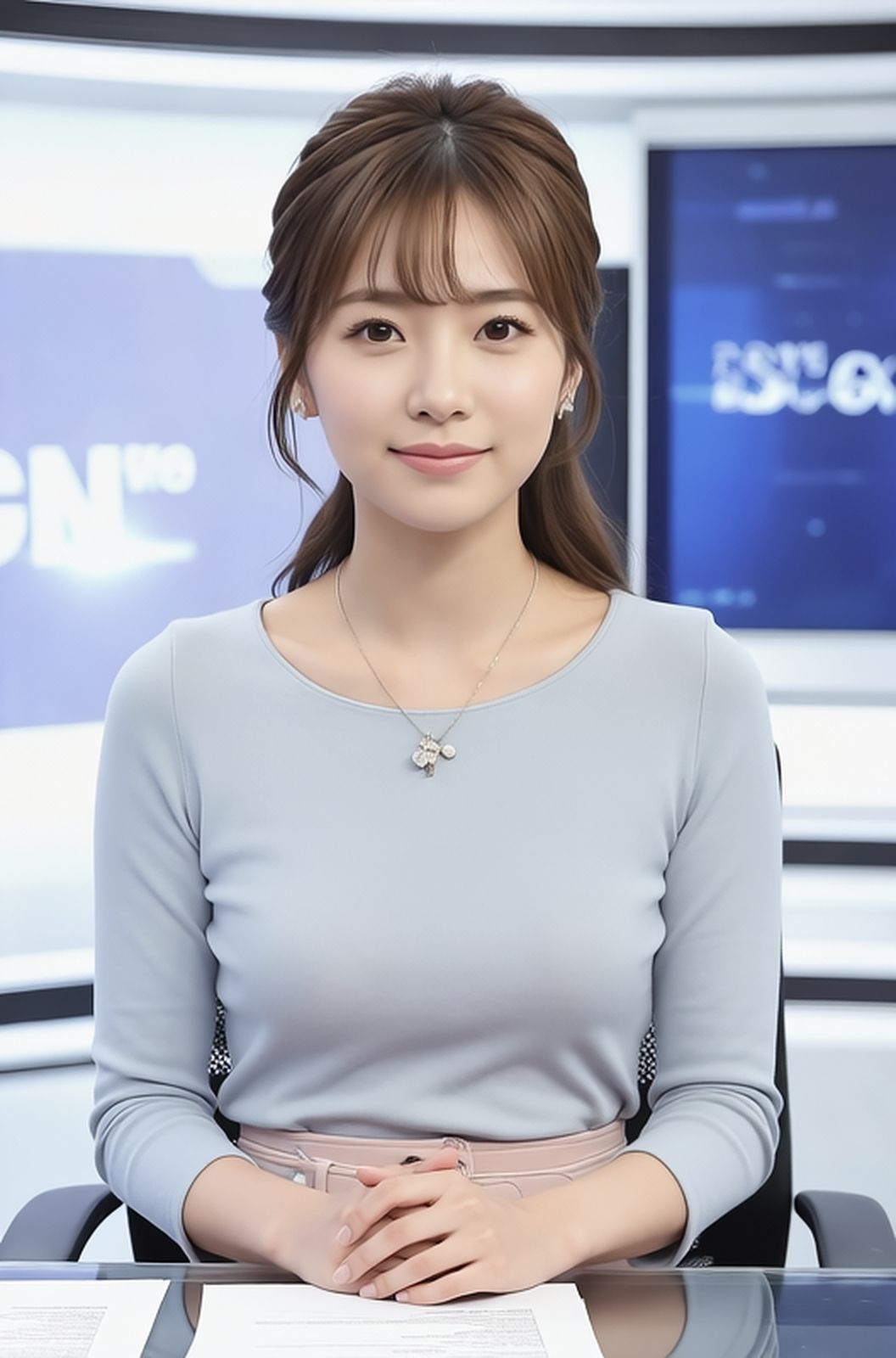 【動画】GGC vol.35 女子アナ編12  【パンチラ・フェラ・顔射】 サンプル画像6