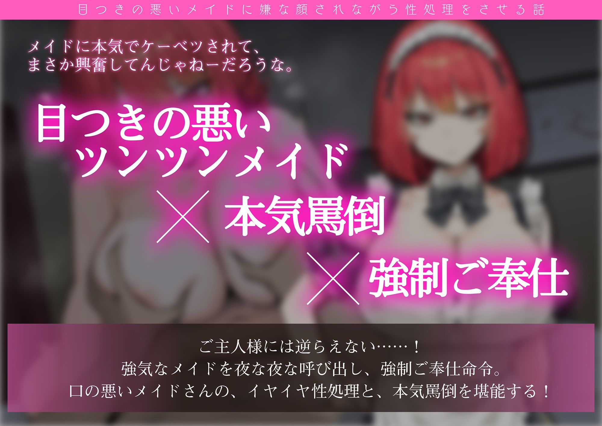 【屈辱プレイ】目つきの悪いメイドに嫌な顔されながら性処理をさせる話 サンプル画像2