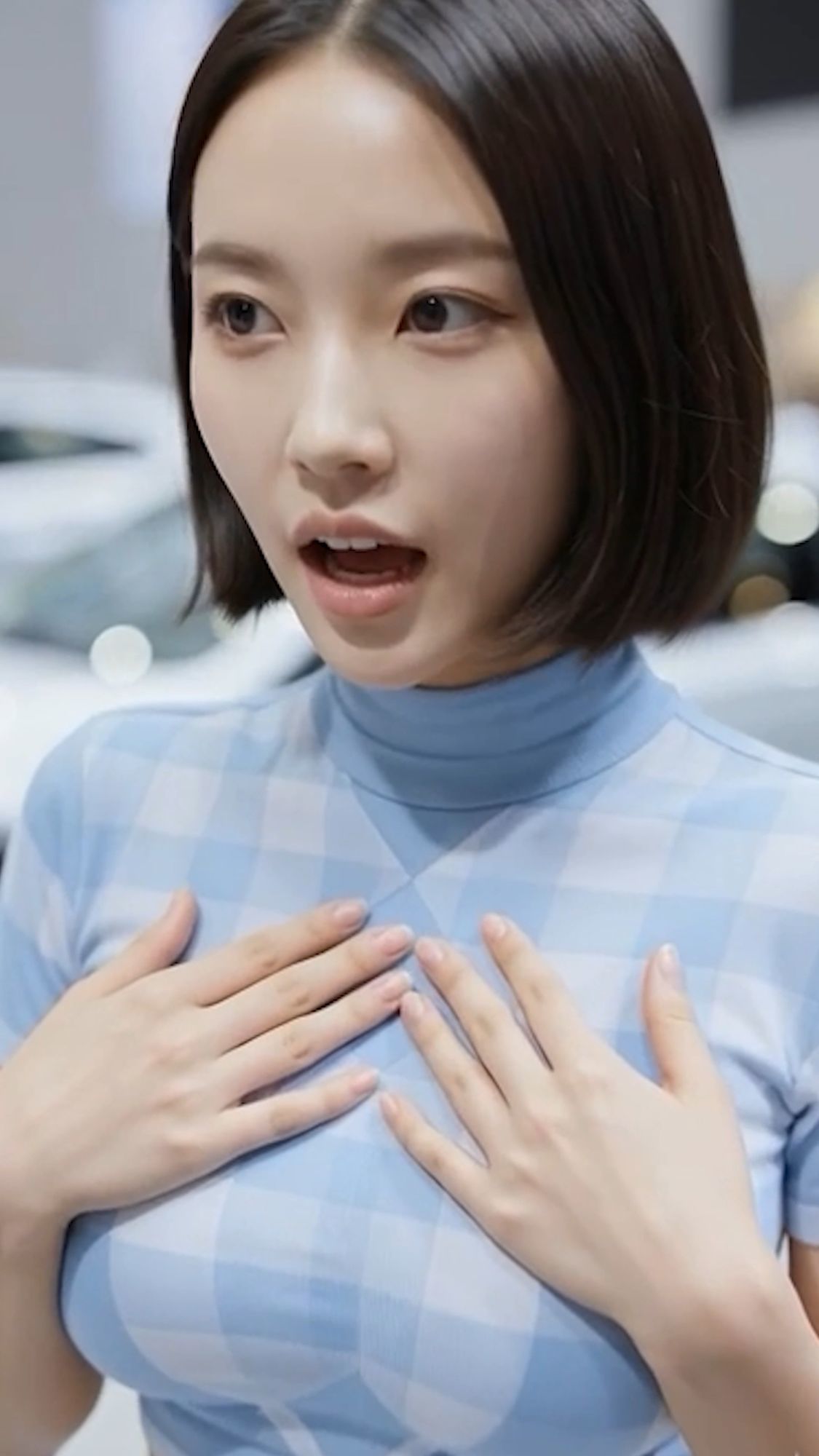 【脚・胸】バーチャルRQ:パンストを包む肉感的な「あんよ」の至近距離観察 サンプル画像3