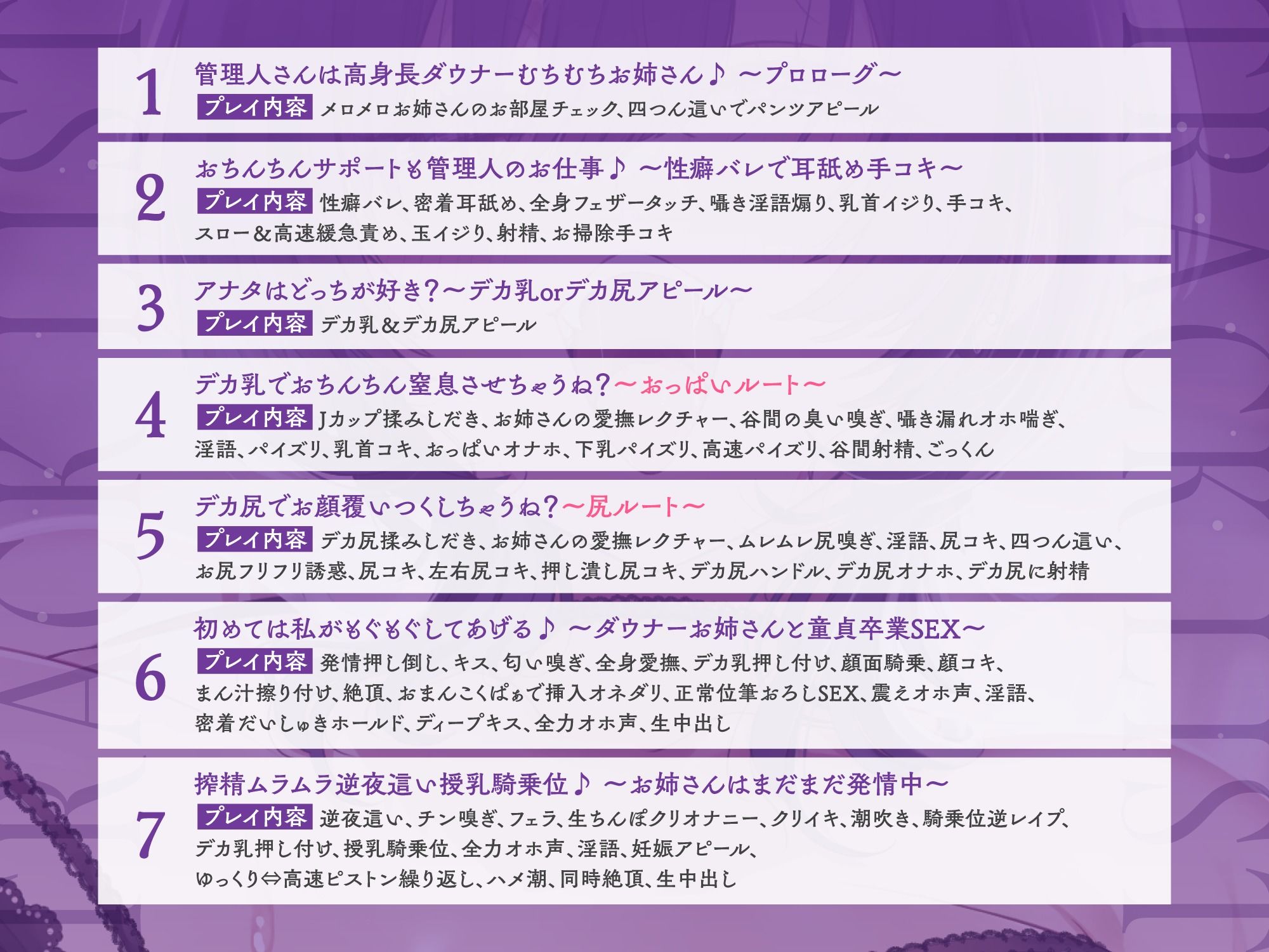 【超密着＆耳舐め求愛】お隣さんのむちむちダウナーお姉さんの溺愛が止まらない♪「デカ乳とデカ尻…どっちが好き？」性癖バレ×童貞喪失【ルート分岐有り】 サンプル画像4