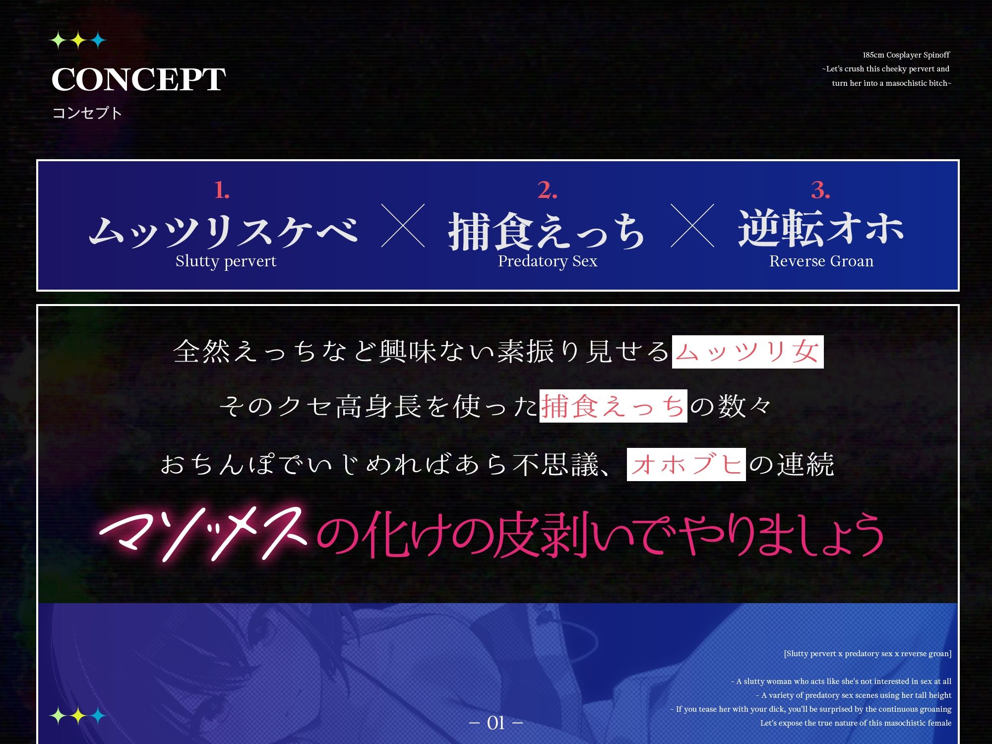 【長身女逆レ●プ→チン堕ち/ドスケベ事後差分イラスト】185cmコスプレイヤースピンオフ〜生意気なムッツリスケベはハメ潰してオホらせてマゾメスにしちまえ〜 サンプル画像2