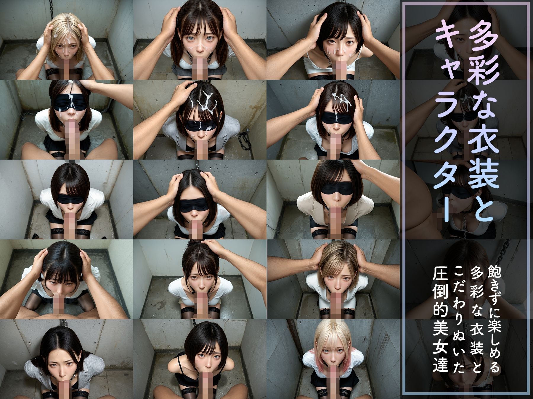 【音声付4K動画】夢幻 精飲肉便器 美人OL ニーハイストッキング編 サンプル画像10