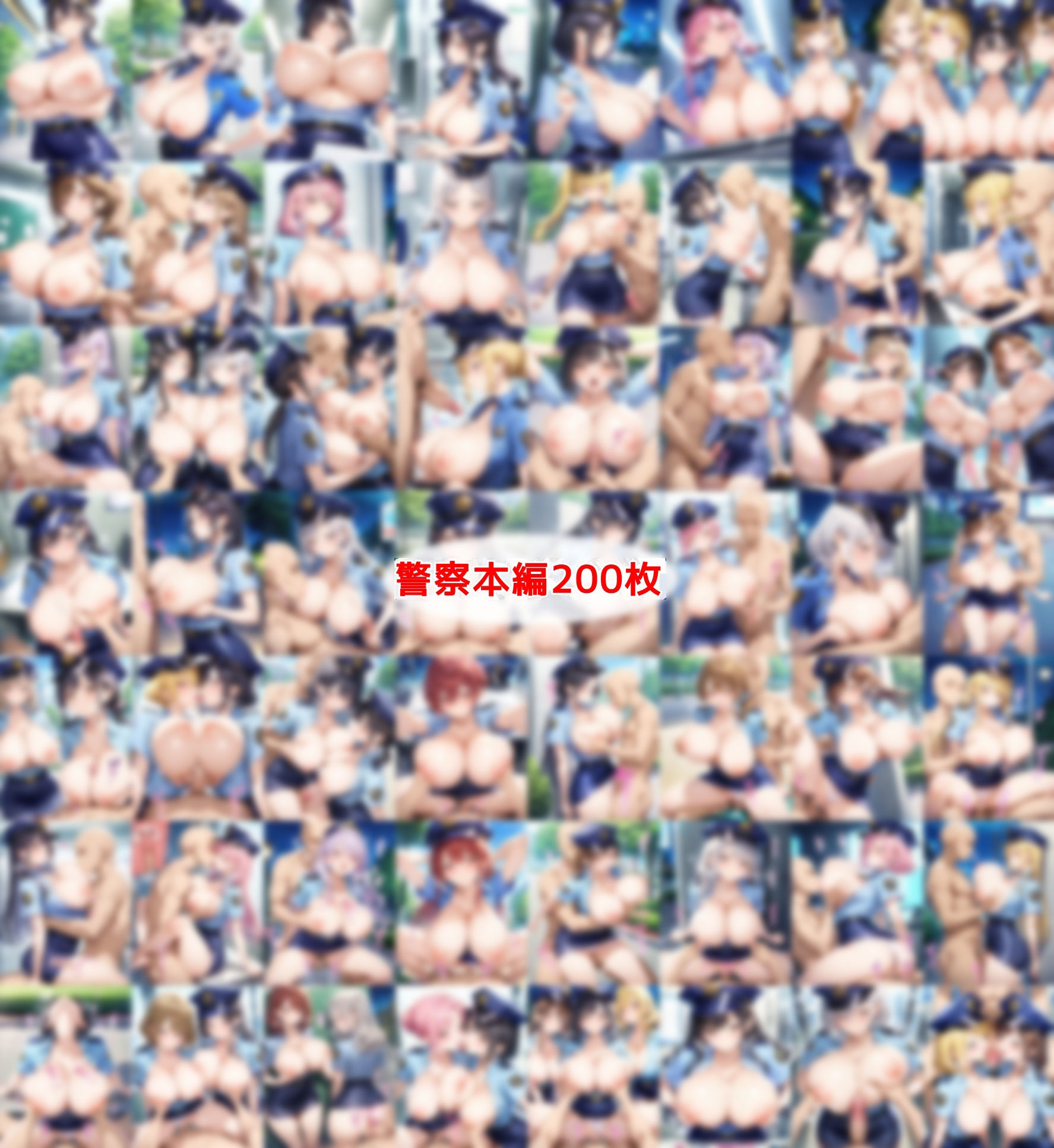 おっぱい丸出しOL＆警察Wセット サンプル画像2