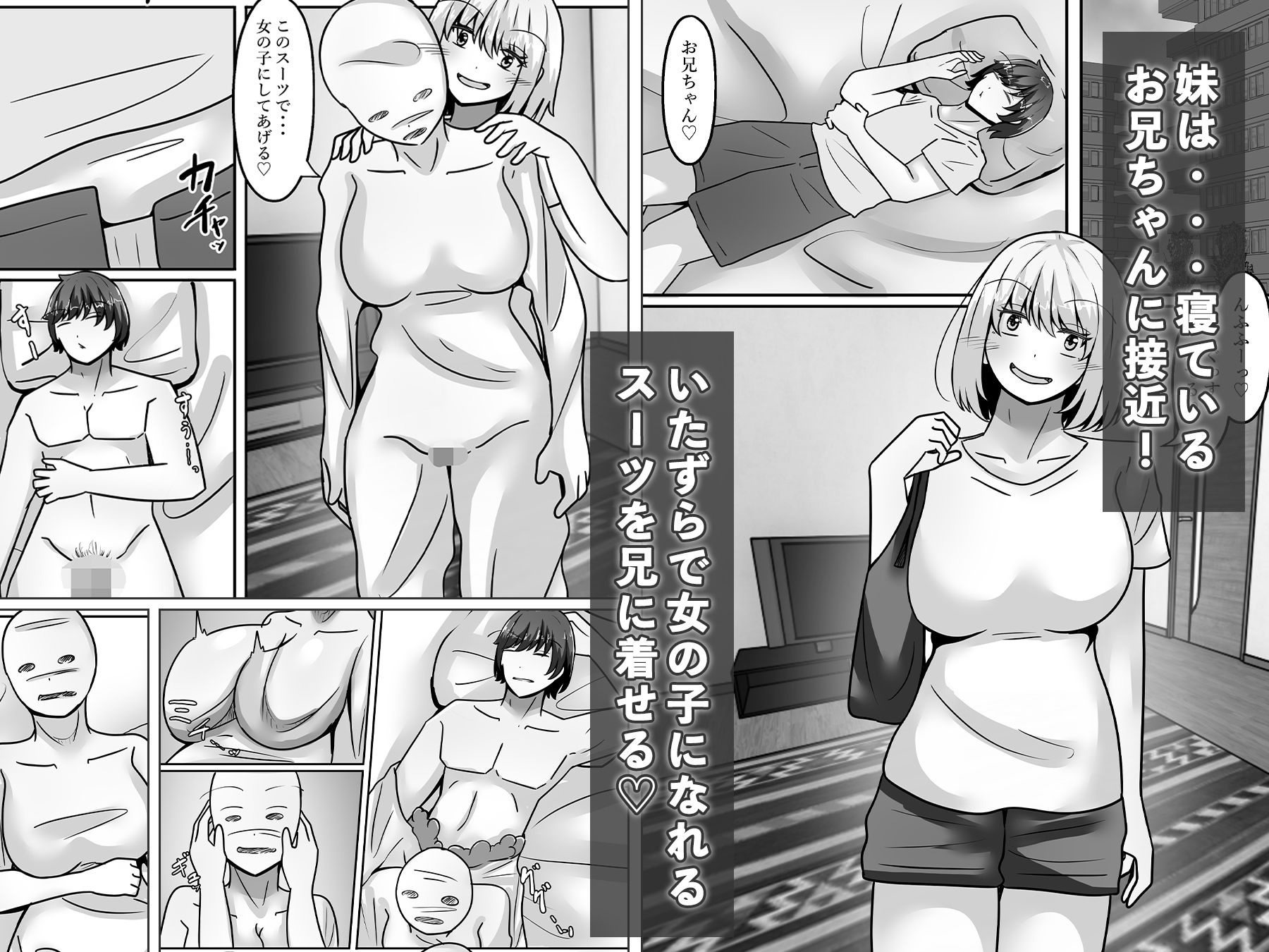 お兄ちゃんが女体化して姉に！？気持ちいいこと色々教えてあげる サンプル画像1