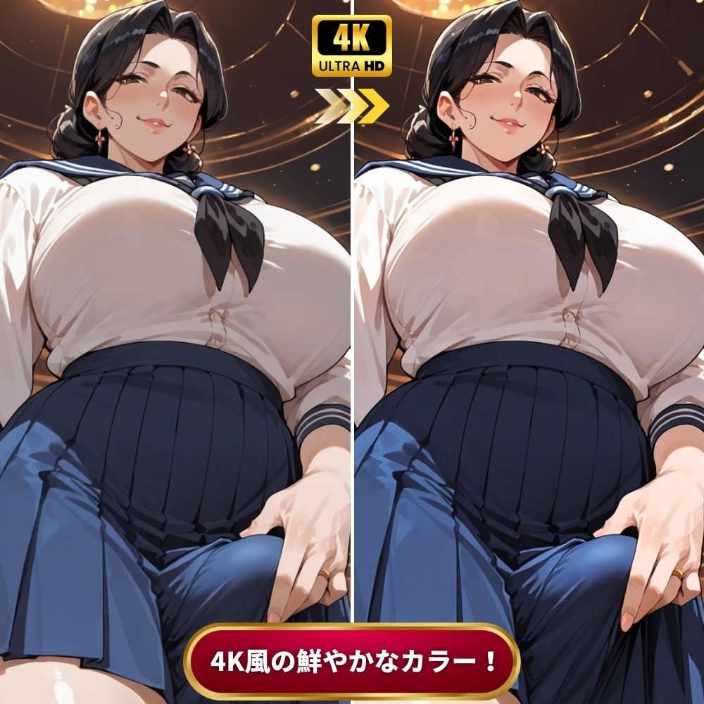 ふたなり熟女セーラー服クラブで寝取られた話〜女性視点〜【4Kエロアニメ＋フルカラーエロ漫画＋イラスト作品集・詰め込み豪華パック】 サンプル画像10