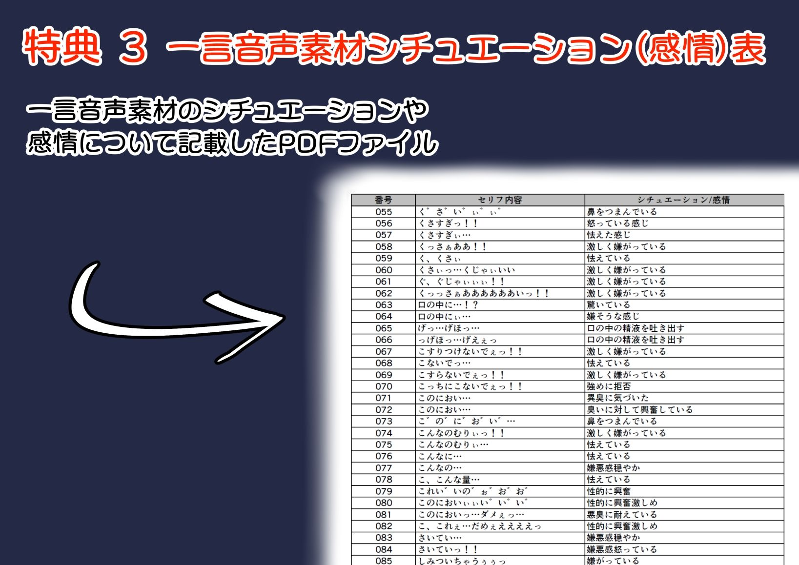 ギャル系ヒロイン 臭い責めシチュ特化 一言音声素材集 サンプル画像5
