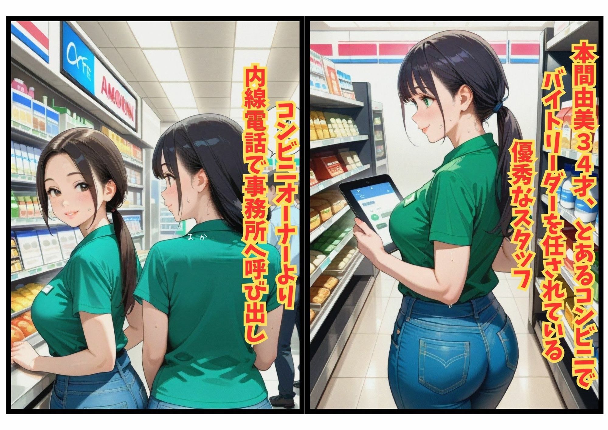 コンビニオーナーに弱みを握られた人妻バイトリーダー サンプル画像1