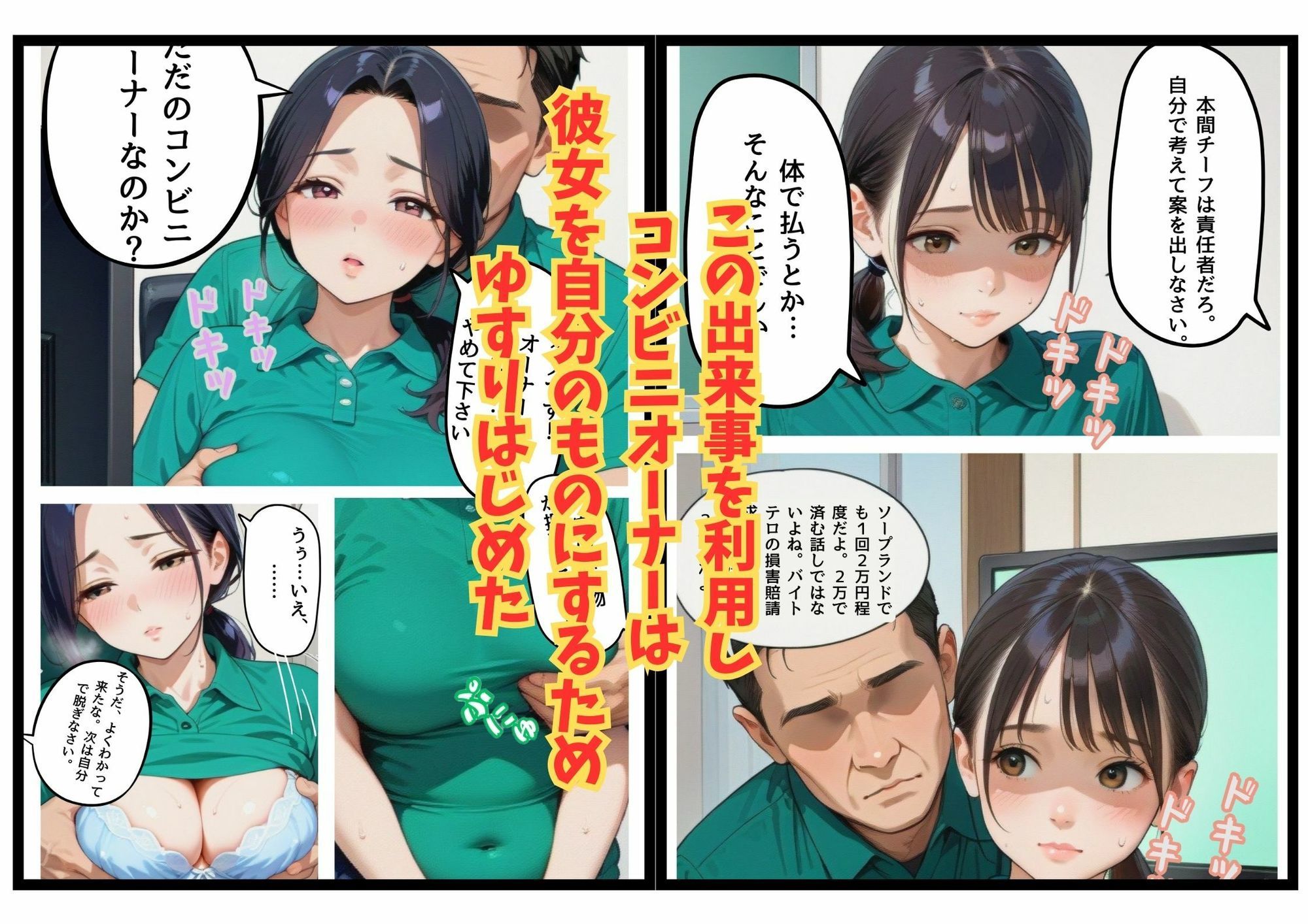 コンビニオーナーに弱みを握られた人妻バイトリーダー サンプル画像3