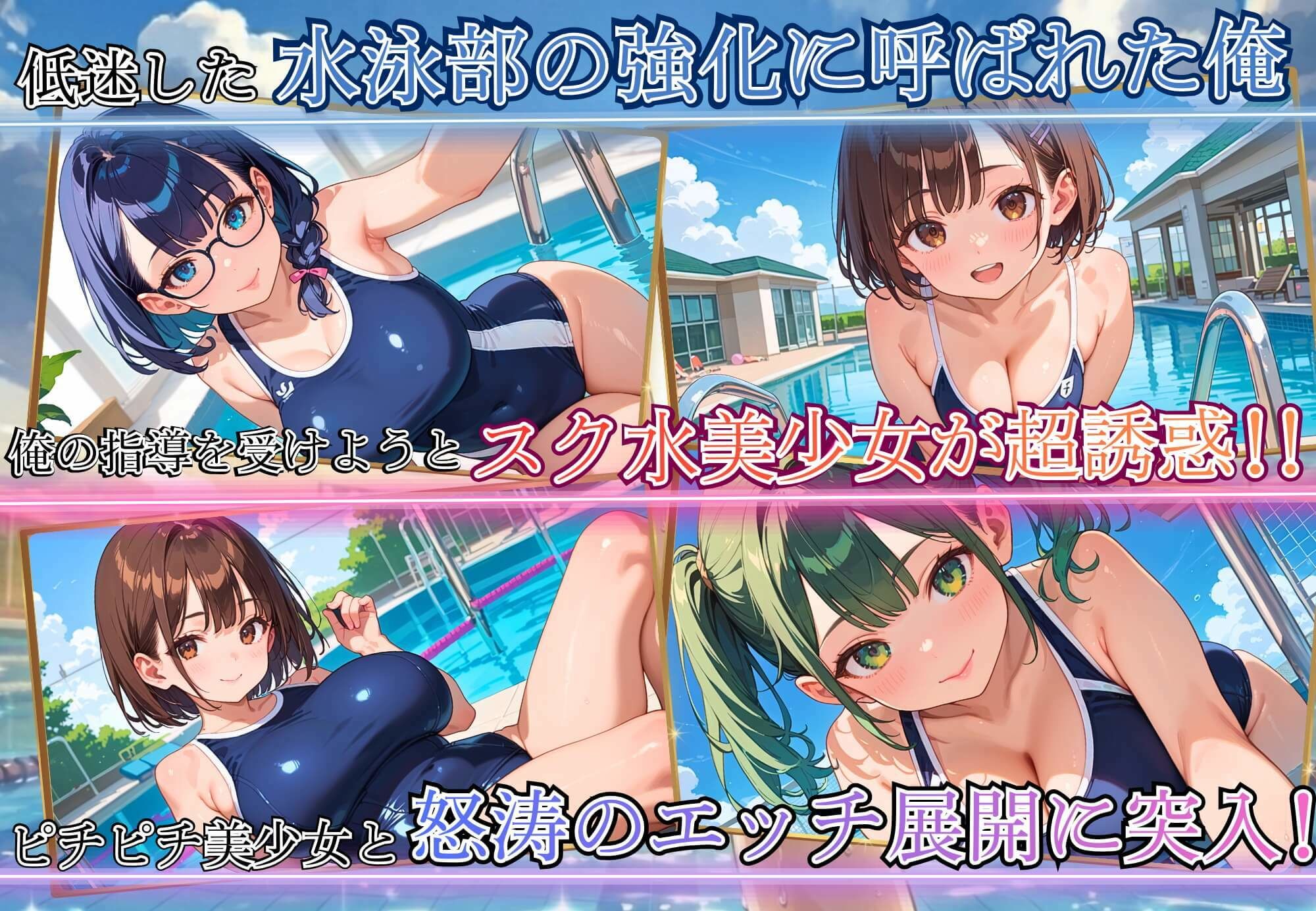 スク水少女は、誘惑する〜全国を目指すためなら、手段なんて選びません！〜【ボイス付き★】 サンプル画像3