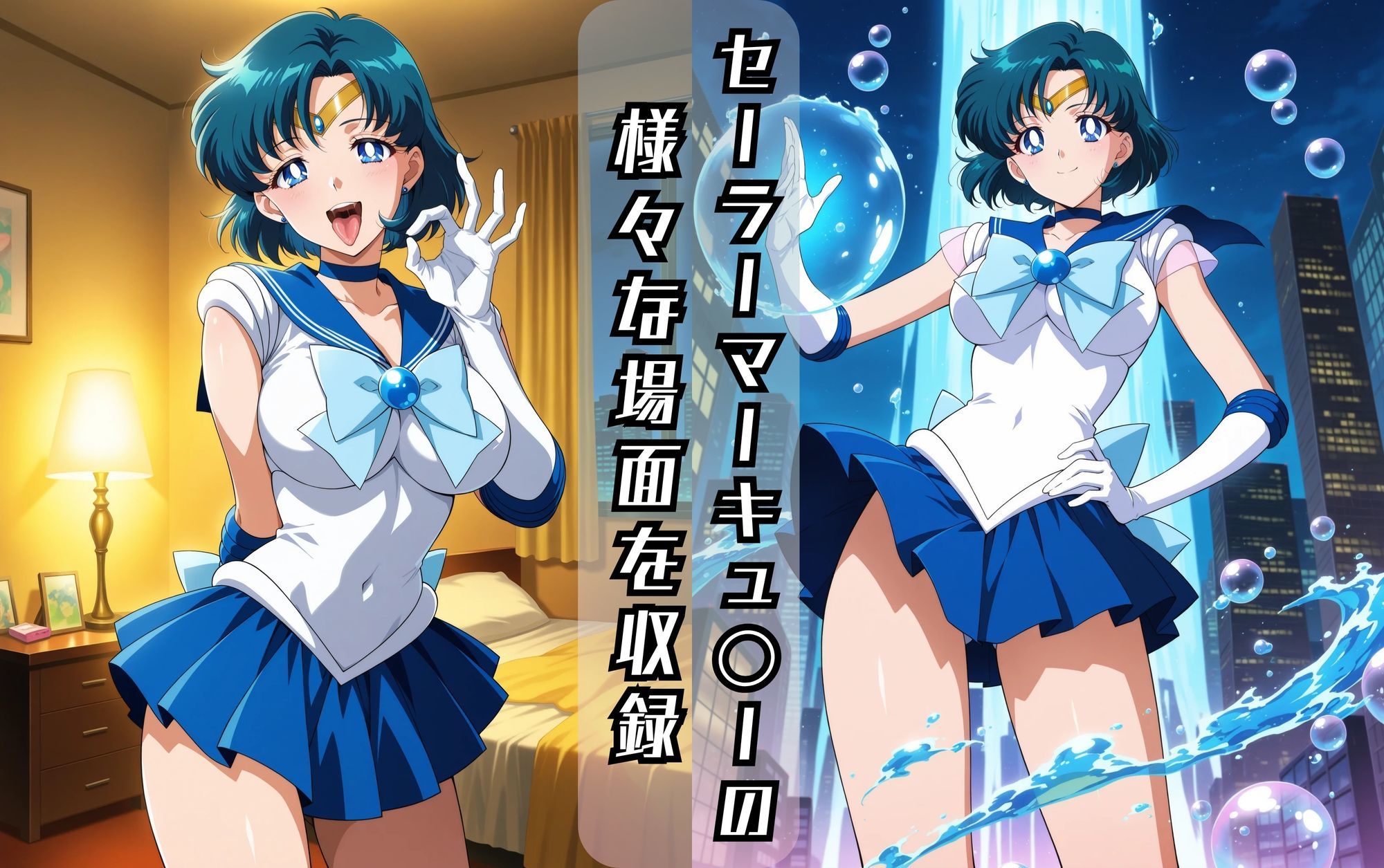 セーラーマーキュ〇ーのエッチな日々 サンプル画像1