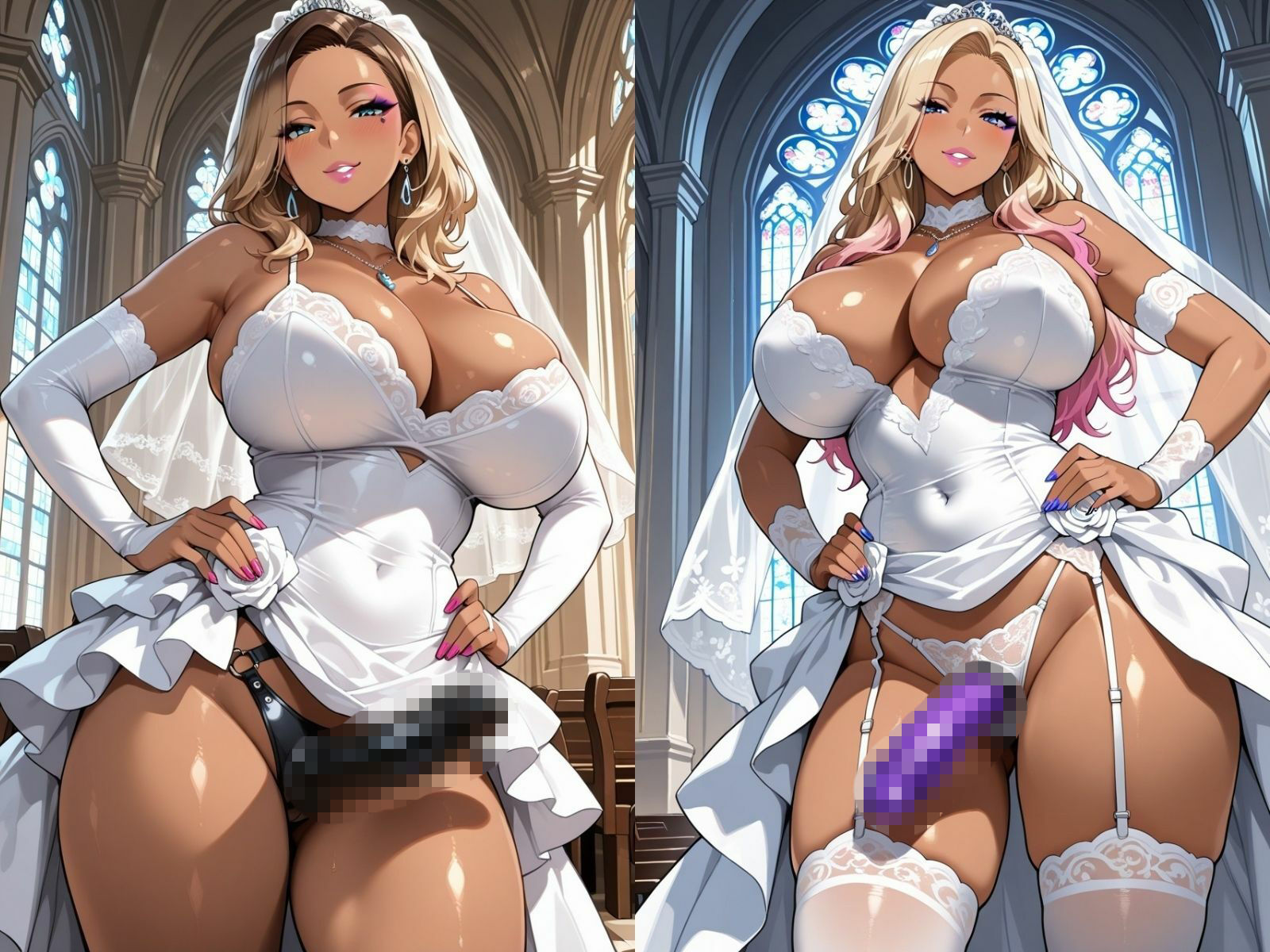 ペニバンメスイキ倶楽部〜花嫁ギャル編〜 サンプル画像1