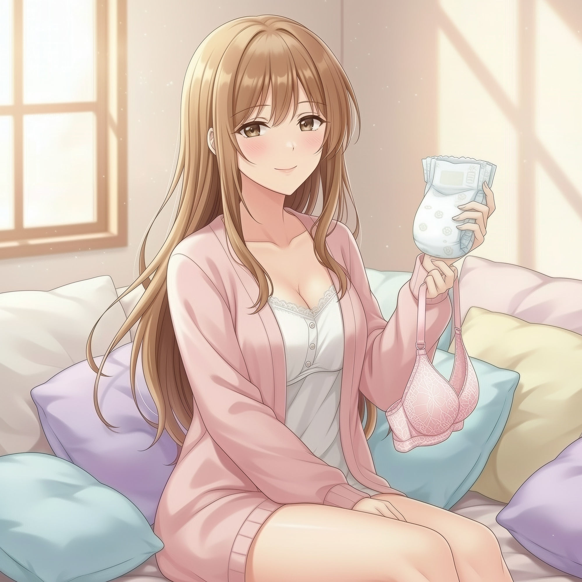 ママのブラ裏クンクン授乳で母乳染みオムツにお漏らしぴゅっぴゅ サンプル画像1