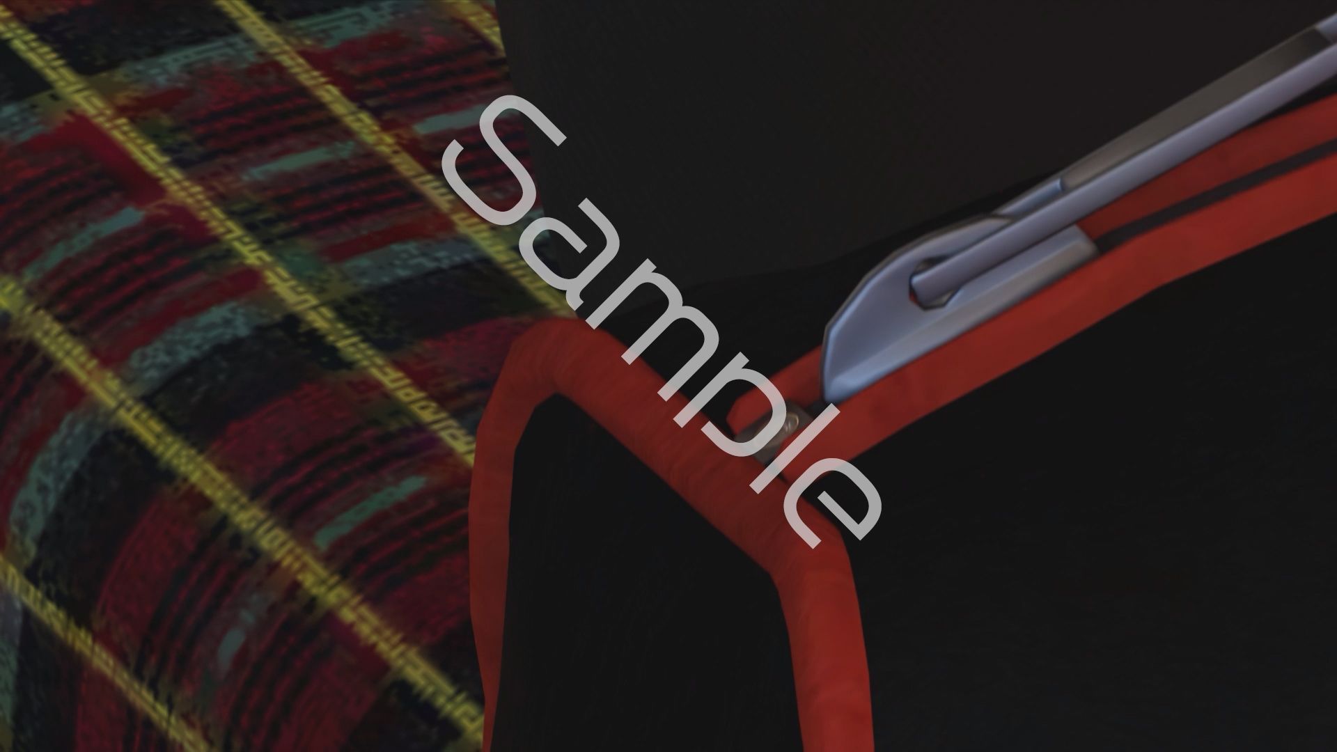 一ノ瀬廻里・私服登校日の通学途中のバス内でスカート内逆さ撮り盗撮の被害に遭う:PV10（白黒縞々ストライプフルバックパンティ） サンプル画像4