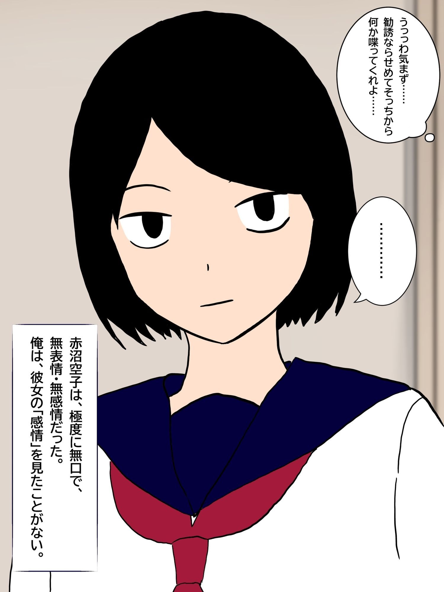 俺の家に宗教勧誘に来た同級生の無口な女子と無責任中出しセックスする。 サンプル画像2