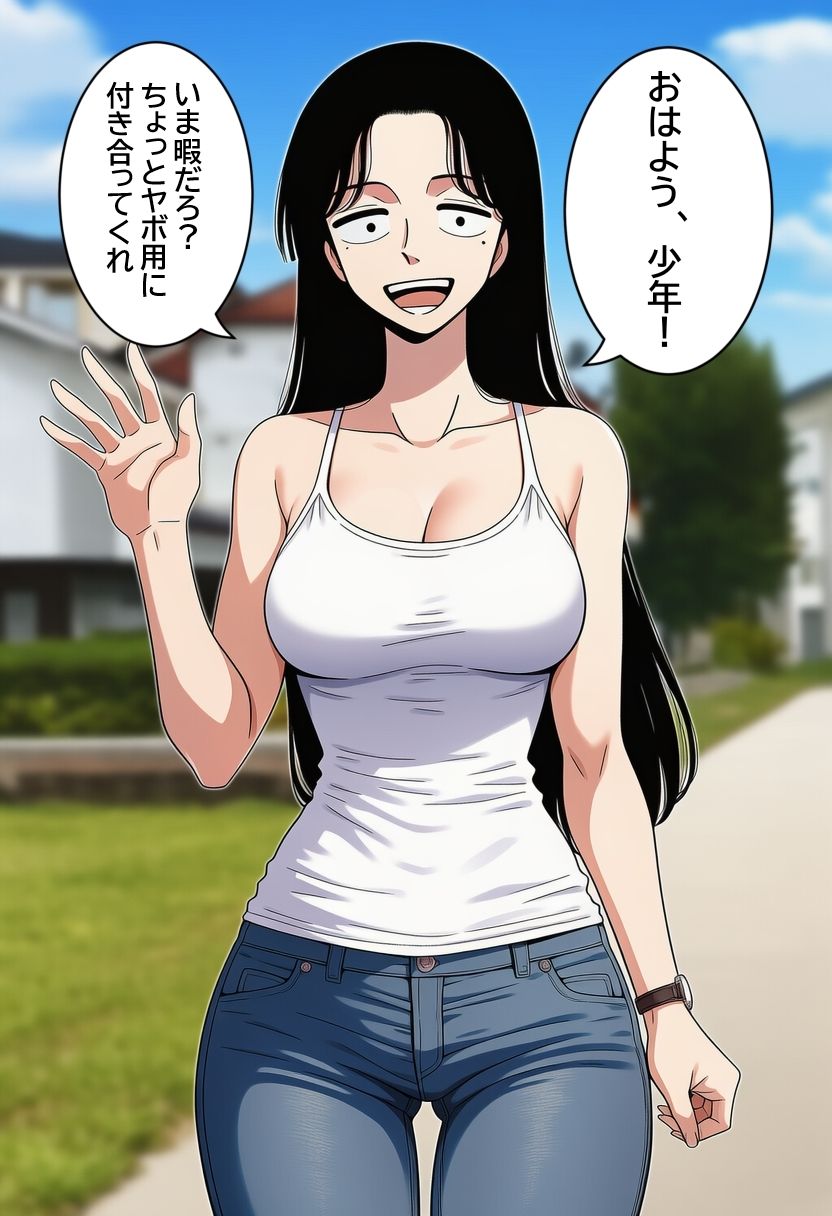 僕のことを「少年」と呼ぶ近所のお姉さんに、無責任中出しして孕ませる。 サンプル画像1